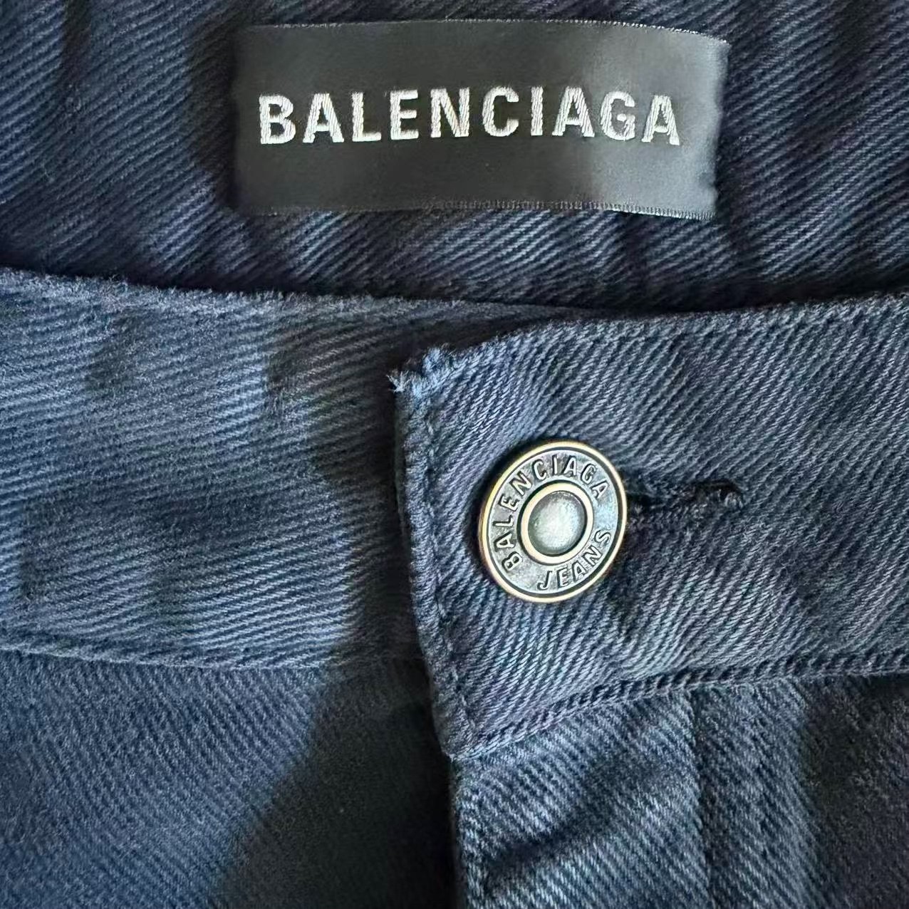 Balenciaga SS26 Wide-Leg Jeans — detail