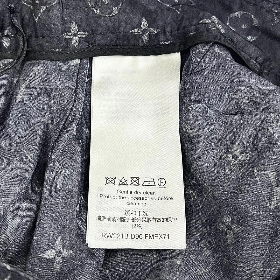 LV Monogram Cropped Cargo Pants — label