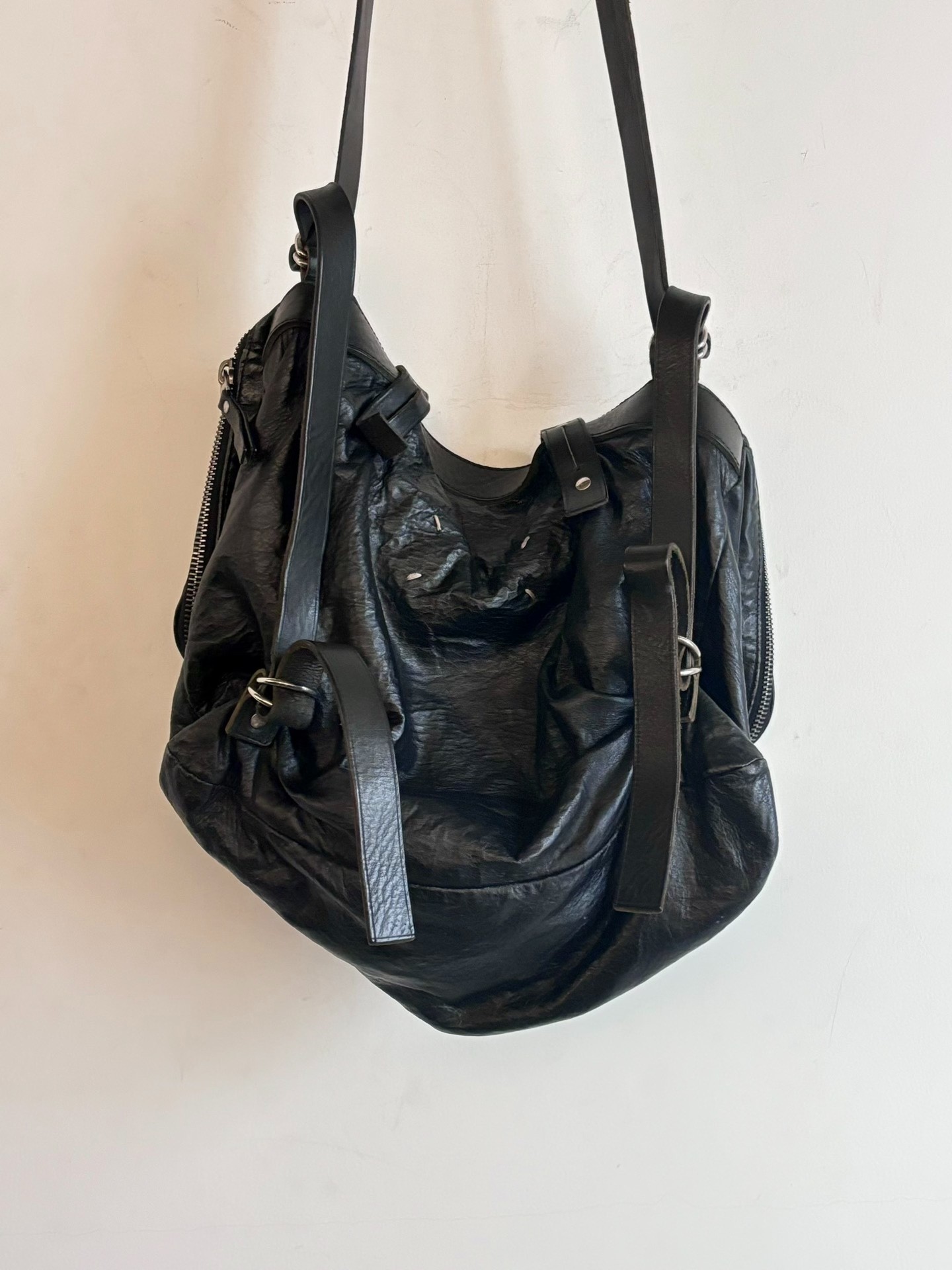 Maison Margiela SS2016 Wrinkled Leather Bag — label