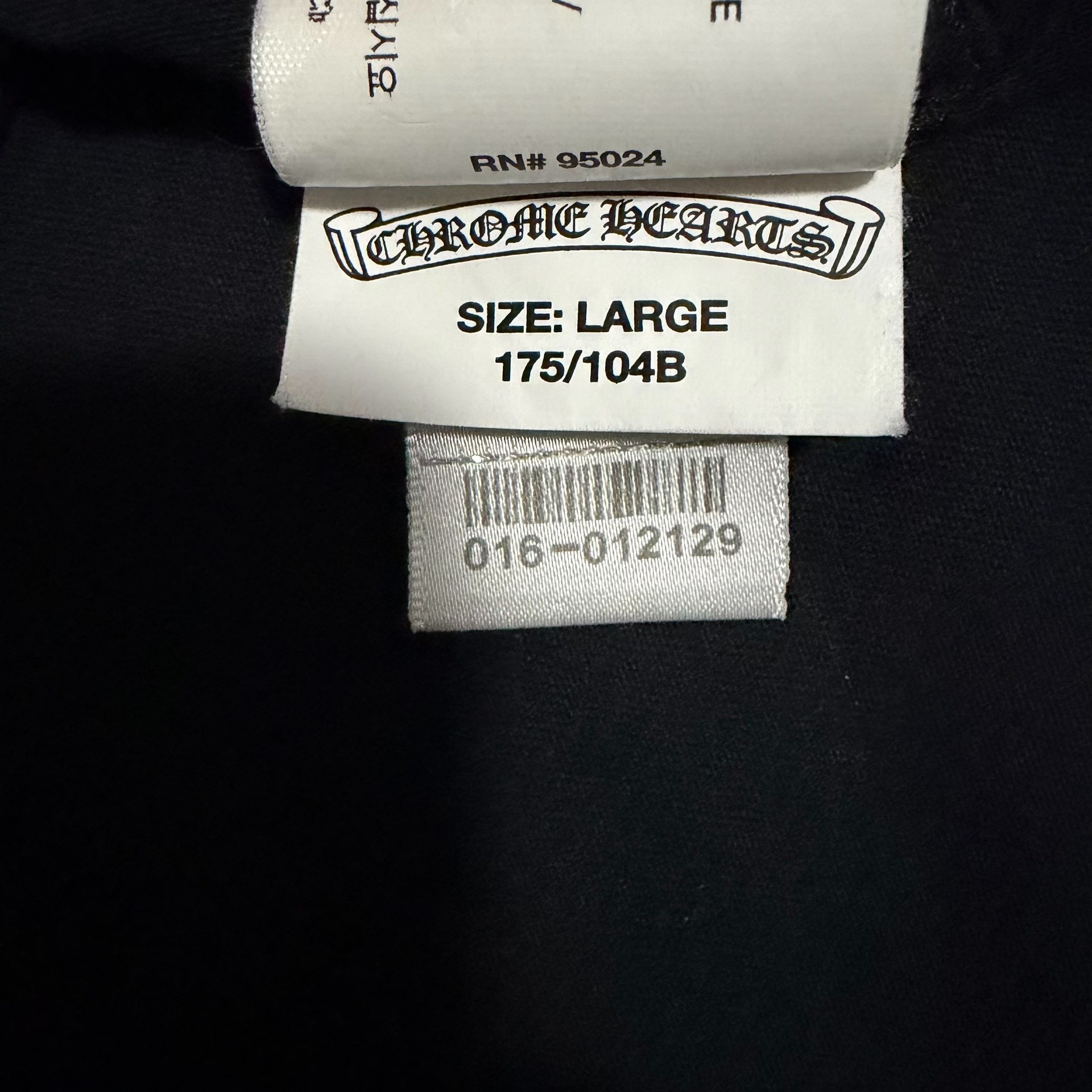 Chrome Hearts Neck Logo Short Sleeve Tee — label