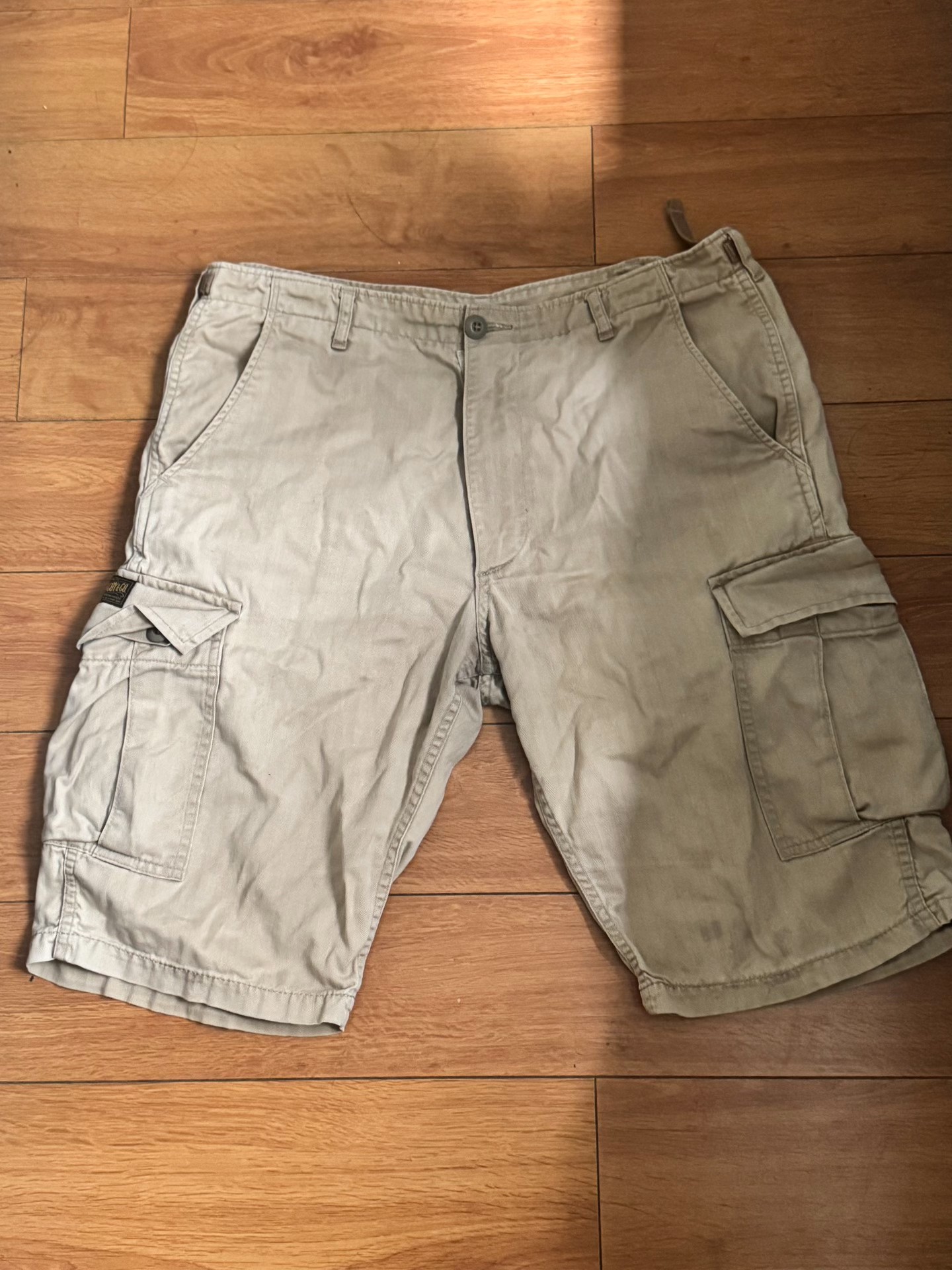 Toys McCoy Beige Military Cargo Shorts