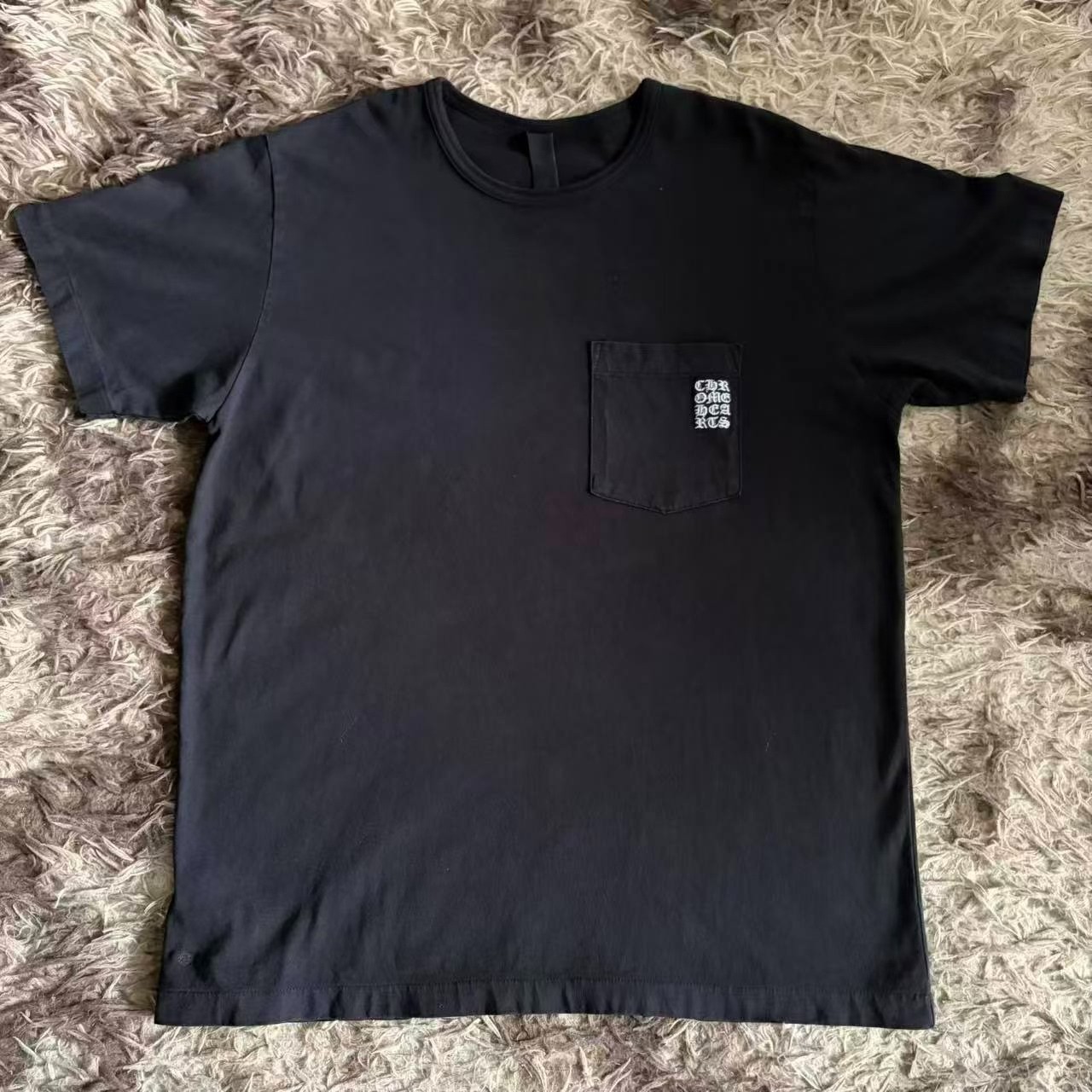 Chrome Hearts Black Embroidered Cross T-Shirt