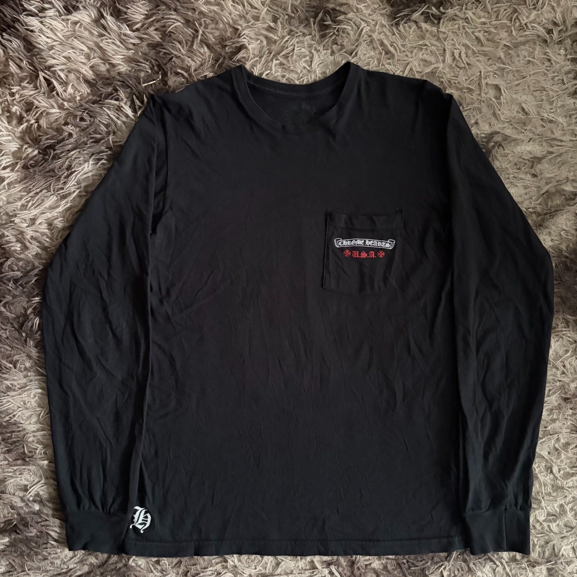 Chrome Hearts Black Long Sleeve Shirt