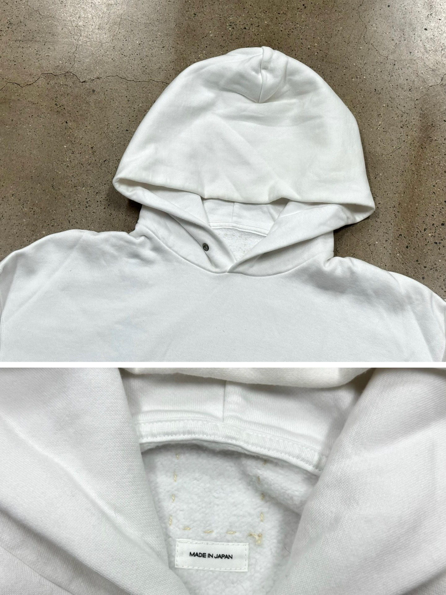 Visvim 24SS Ultimate Jumbo SB Hoodie — label