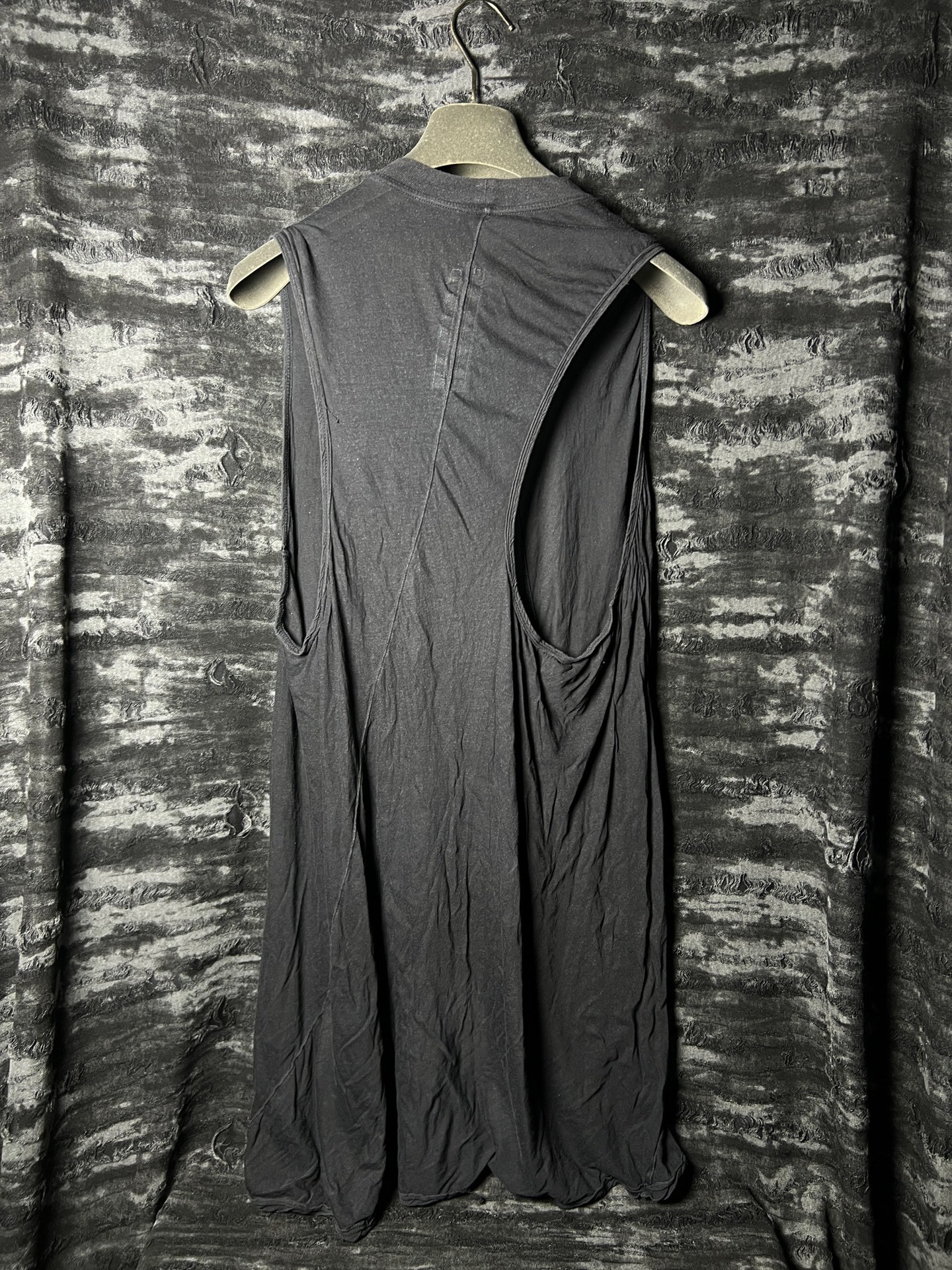 Rick Owens 20SS Deconstructed Tank Top — detail