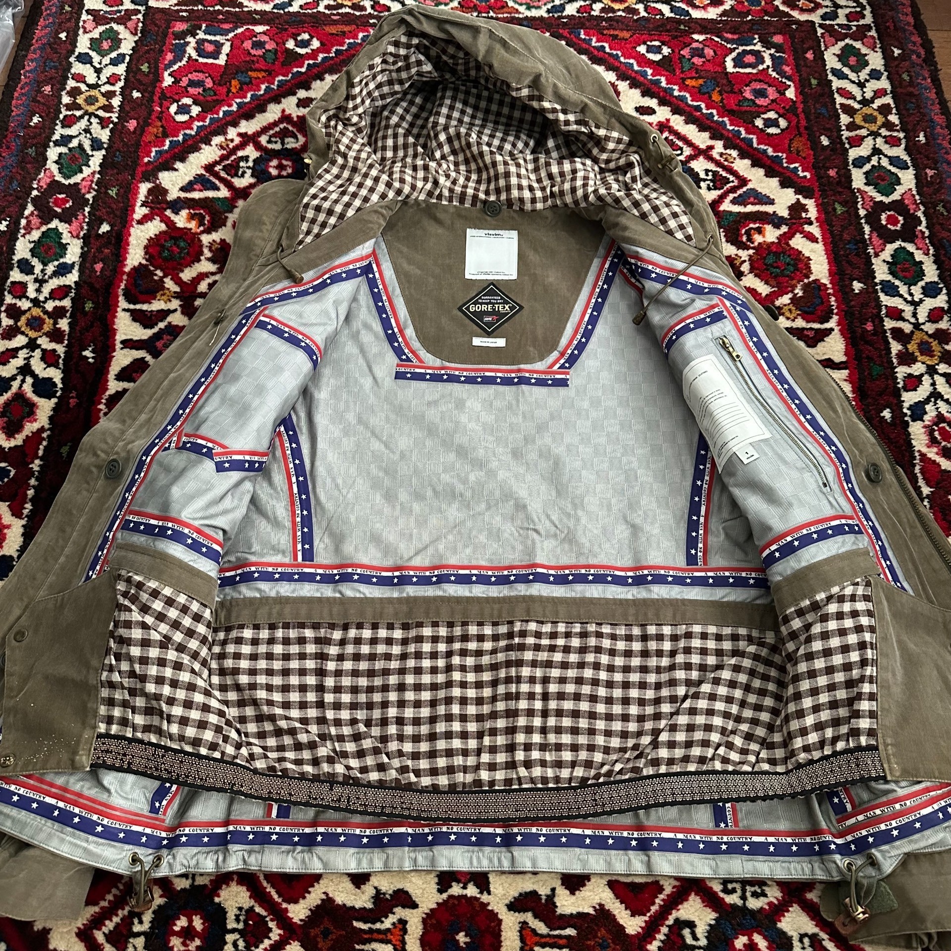 Visvim 13AW Gore-Tex Corduroy Jacket — detail