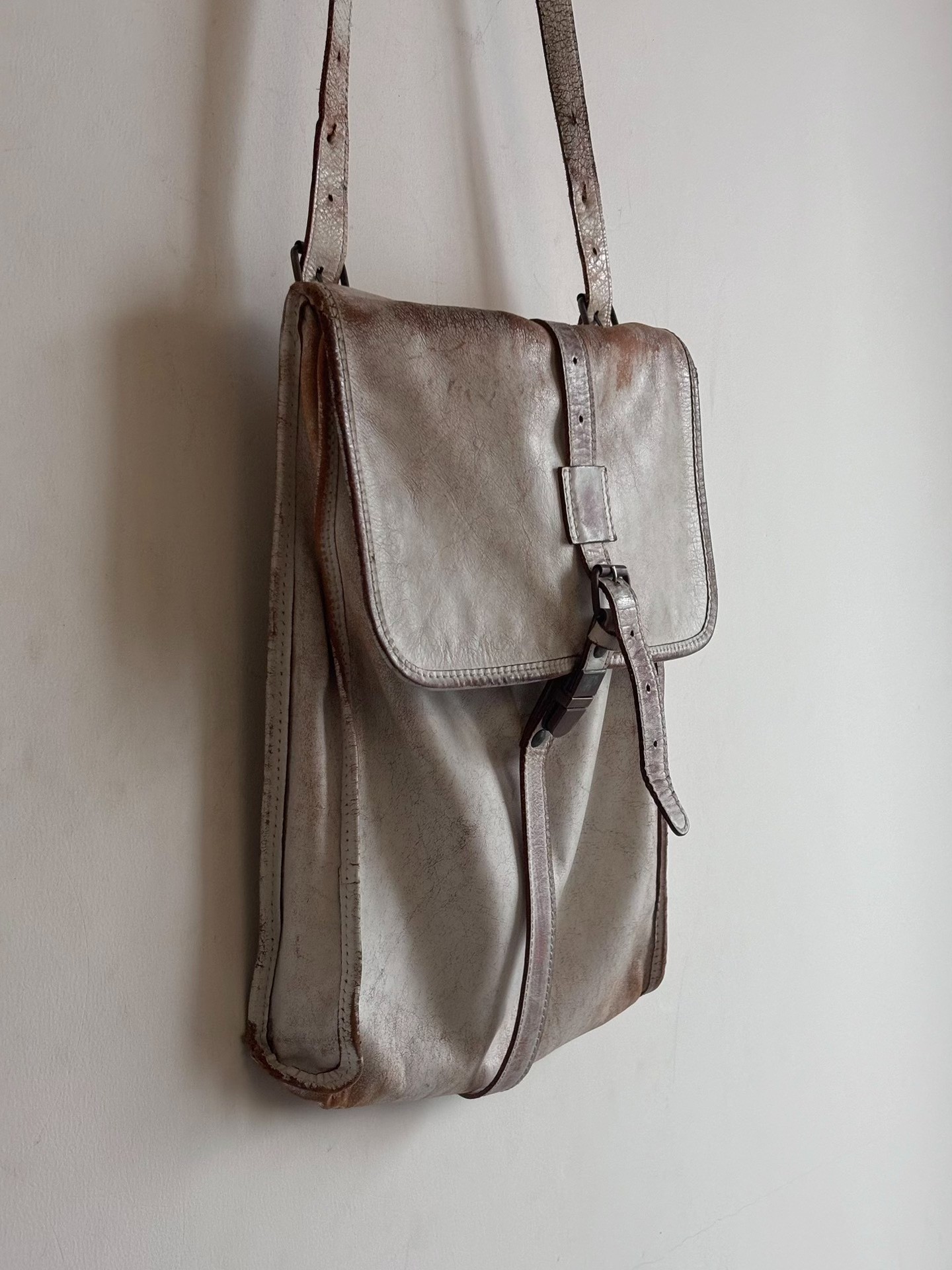 Maison Margiela 00's Brush-Painted Messenger Bag