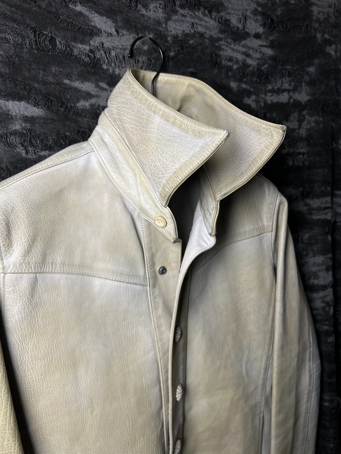 Wild Cowhide Artisan Leather Shirt — front
