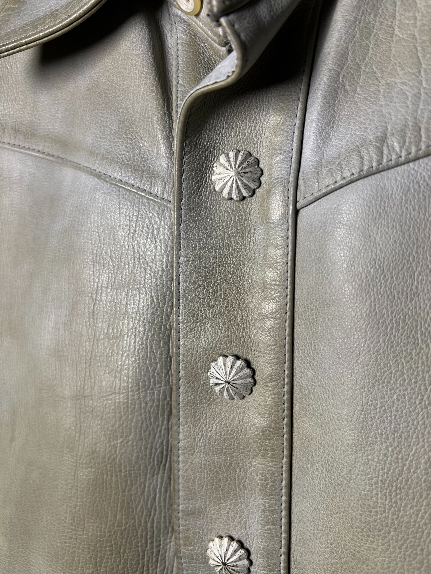 Wild Cowhide Artisan Leather Shirt — back