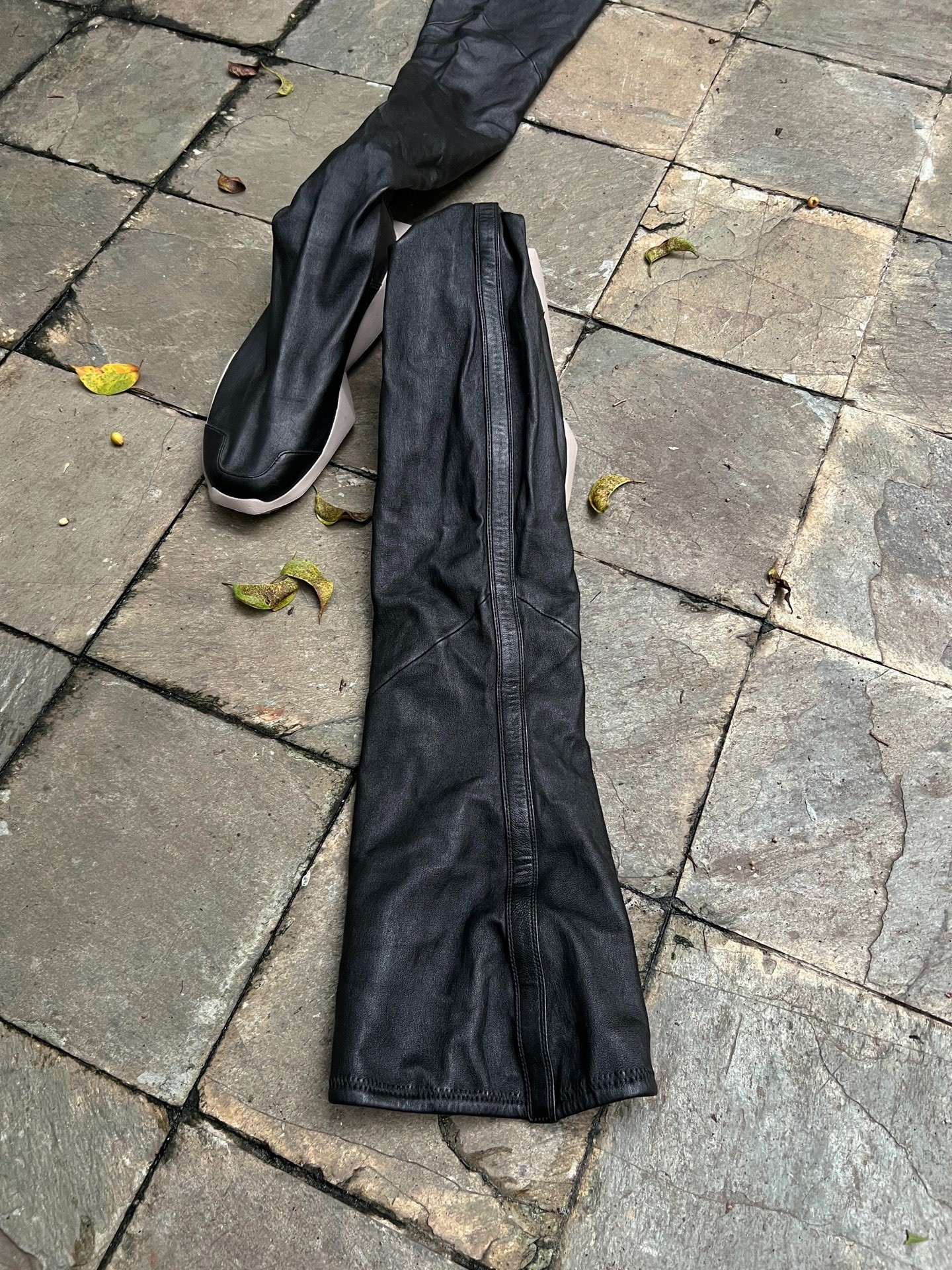 Rick Owens x Adidas 14FW High-Top Boots — front