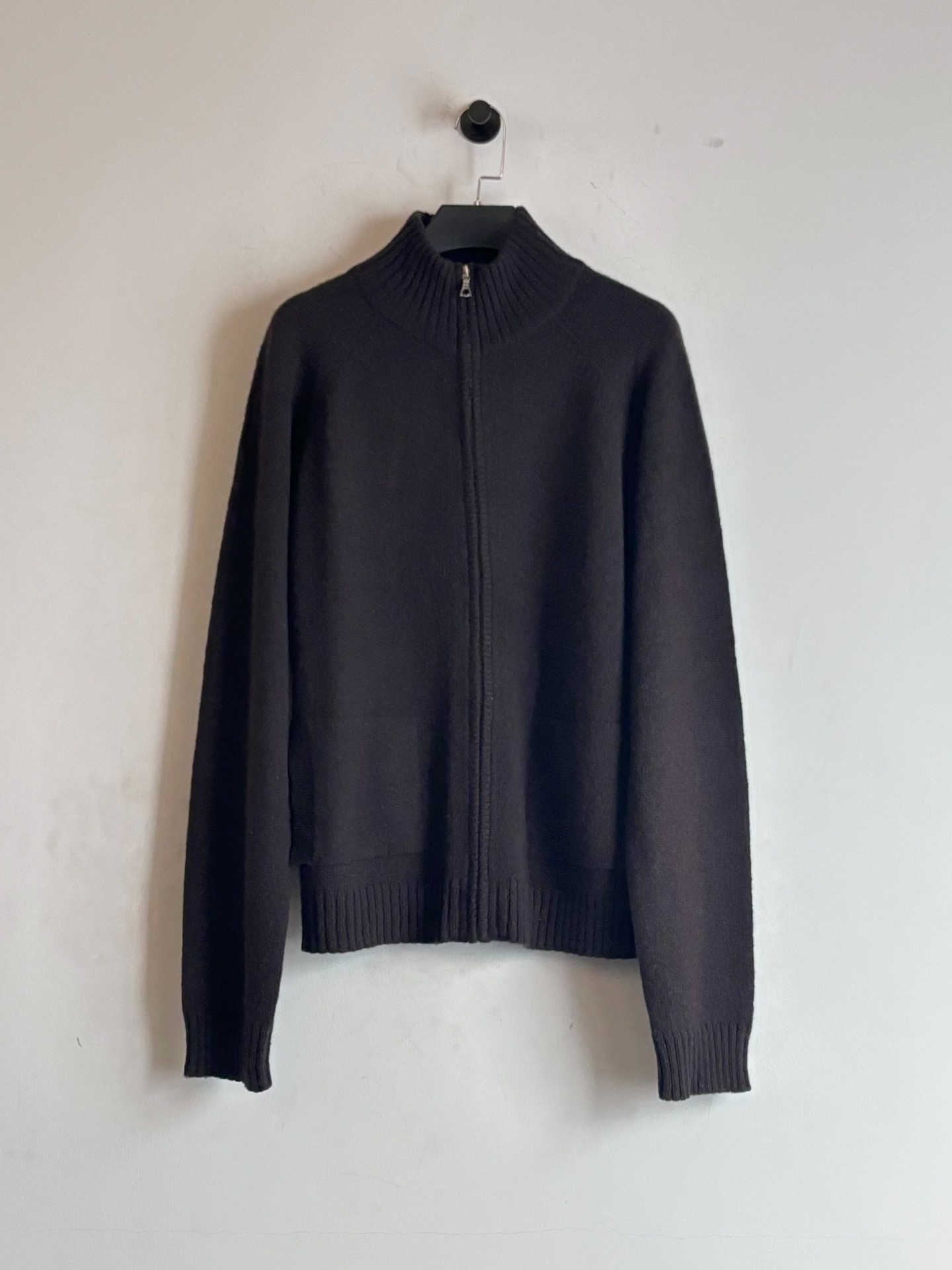 Dries Van Noten 00's Brown Wool Cardigan — front