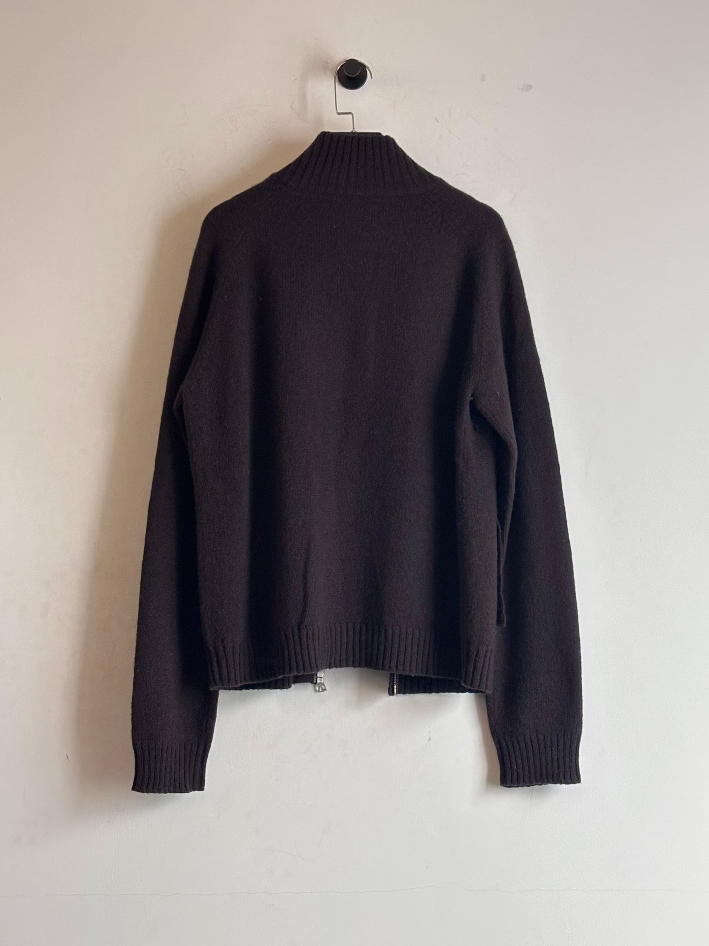 Dries Van Noten 00's Brown Wool Cardigan — label