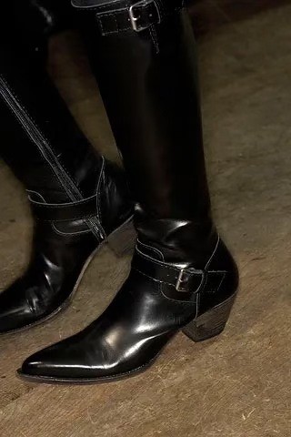 Junya Watanabe 07SS Pointed Knee Boots — label