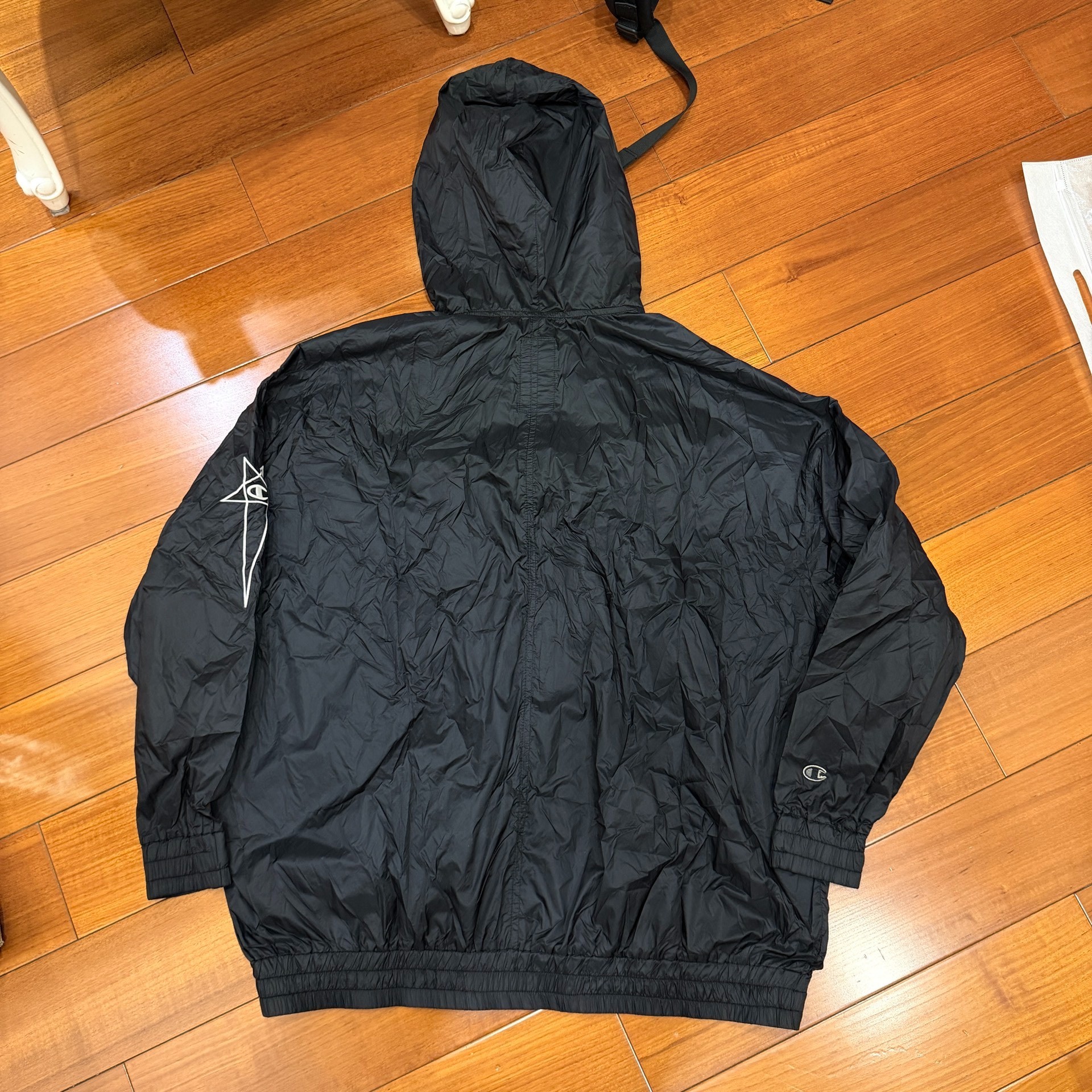 Rick Owens x Champion Zip Hooded Jacket — front