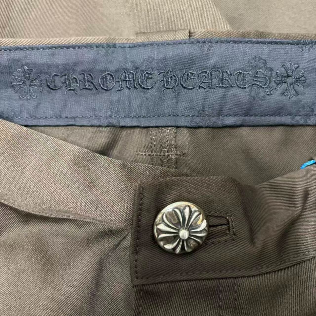 Chrome Hearts Double-Knee Brown Work Pants — back