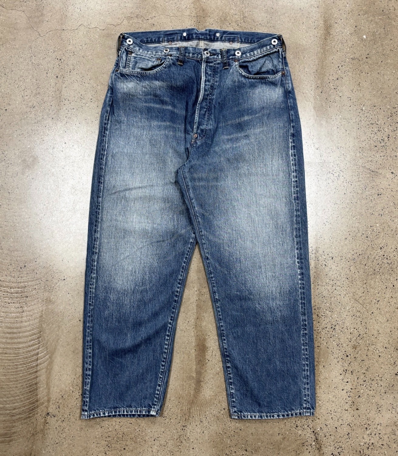 A.PRESSE 25AW Washed Wide Denim Pants
