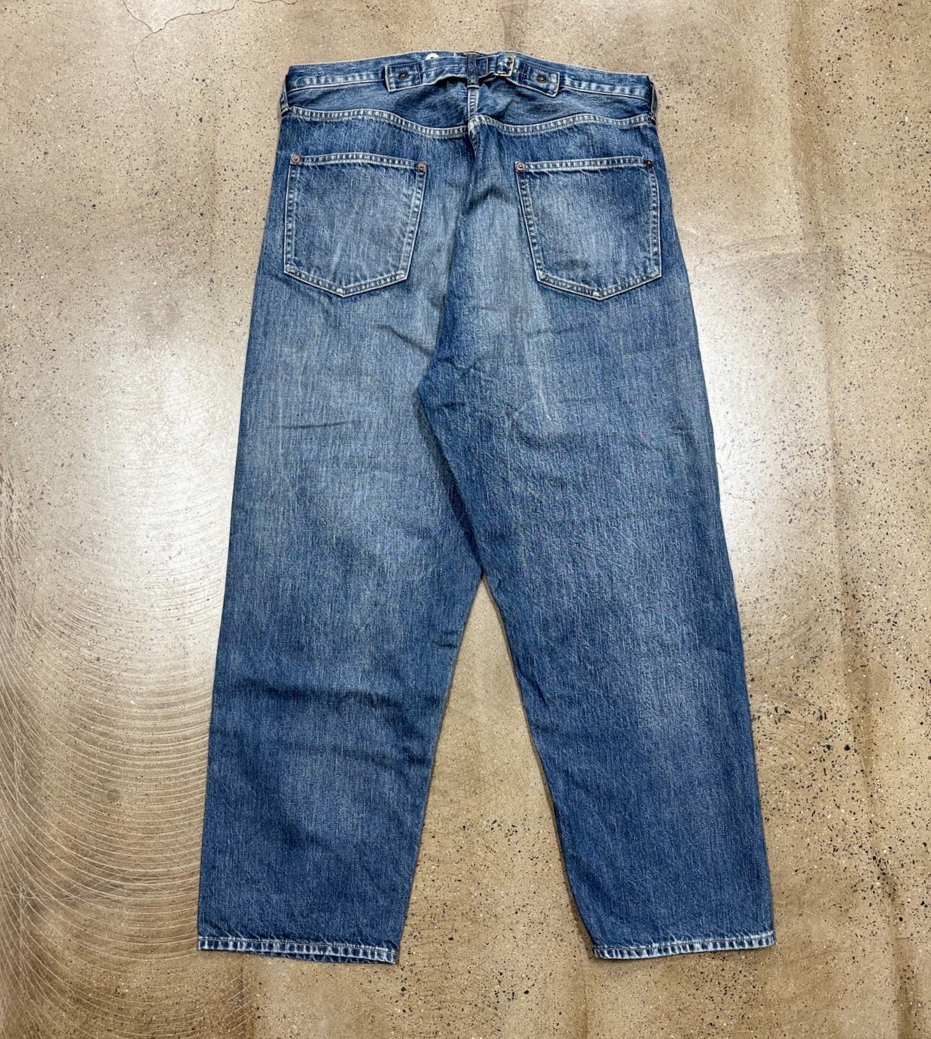 A.PRESSE 25AW Washed Wide Denim Pants — front