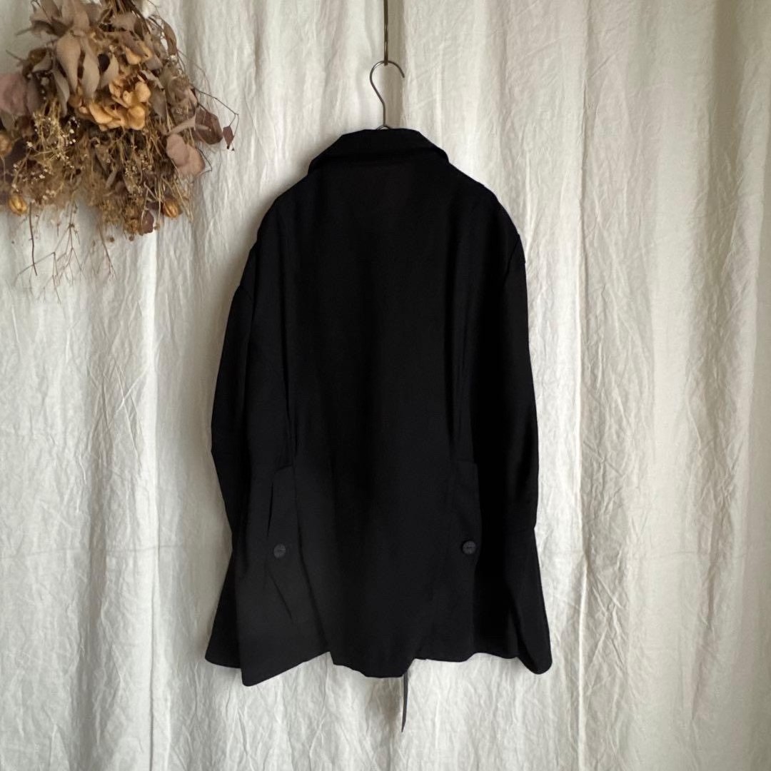 Devoa Black Hunting Jacket — detail