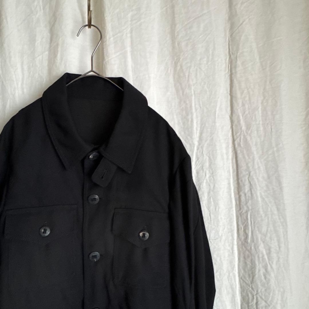 Devoa Black Hunting Jacket — back