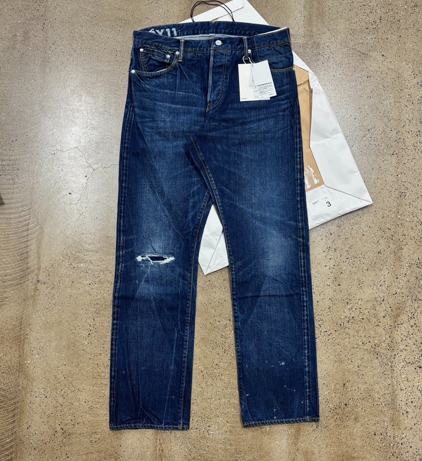 Visvim 20aw Social Sculpture Dry Denim Jeans