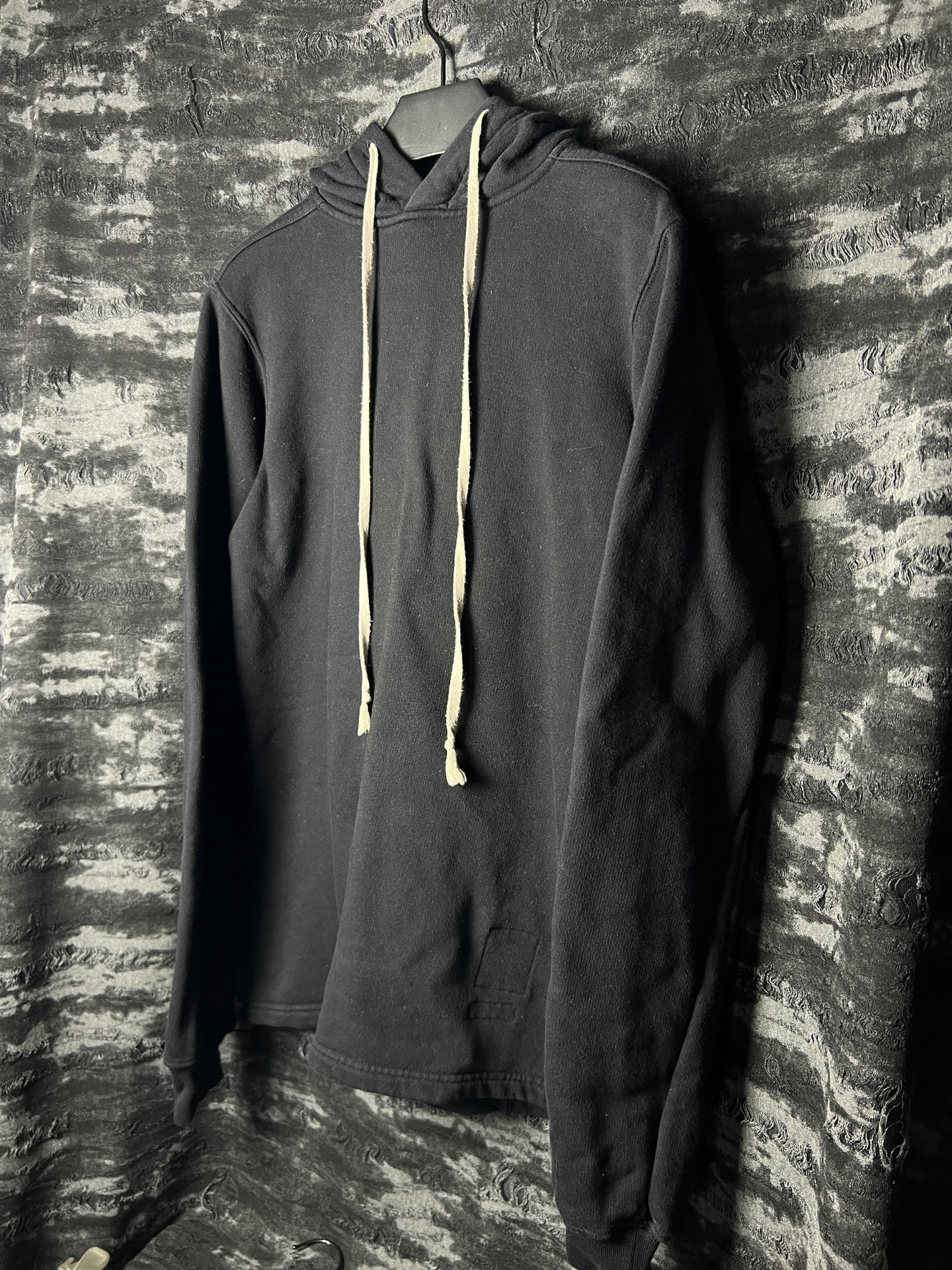 Rick Owens 17FW Boxing Hoodie — detail