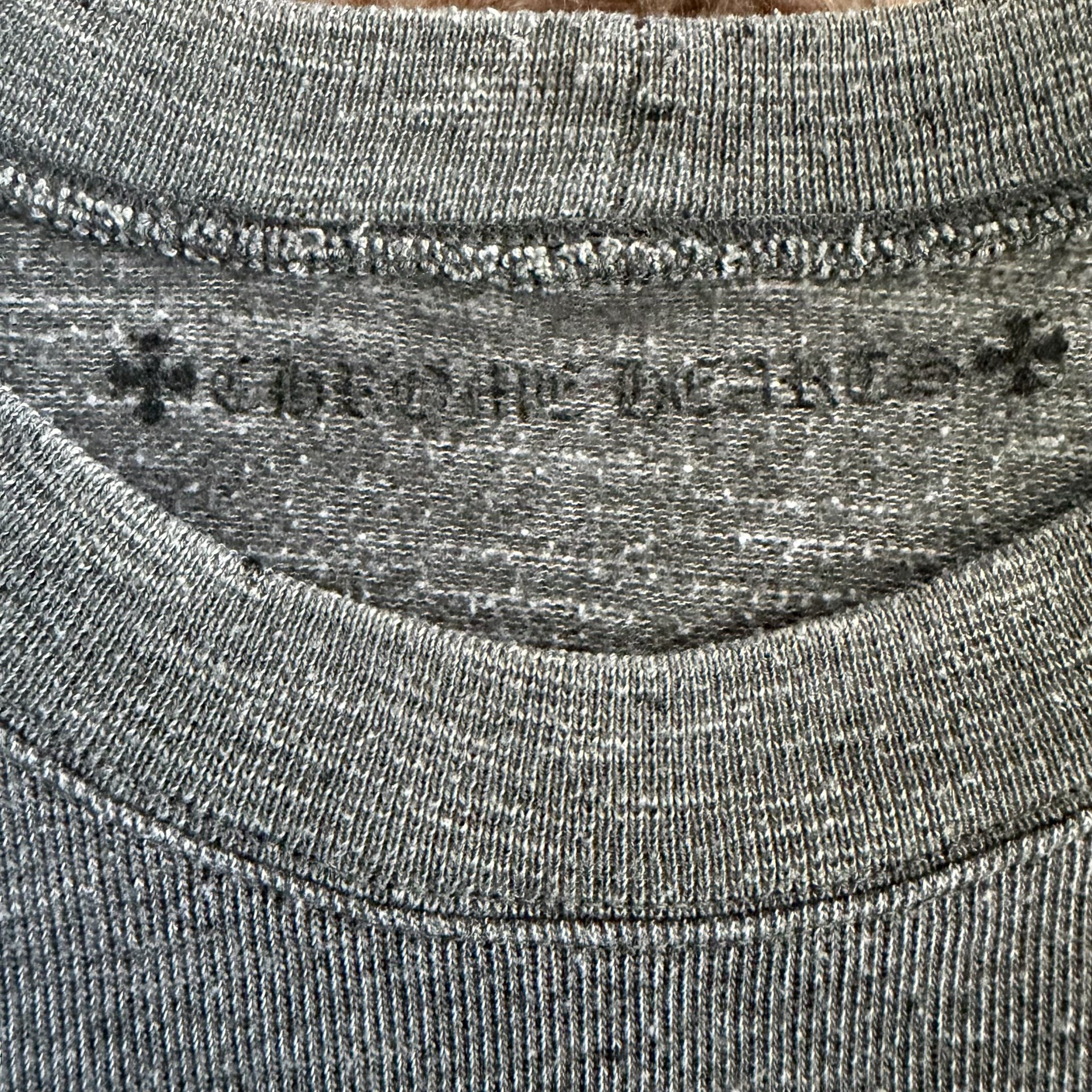 Chrome Hearts Gray Cross Crewneck Sweatshirt — front