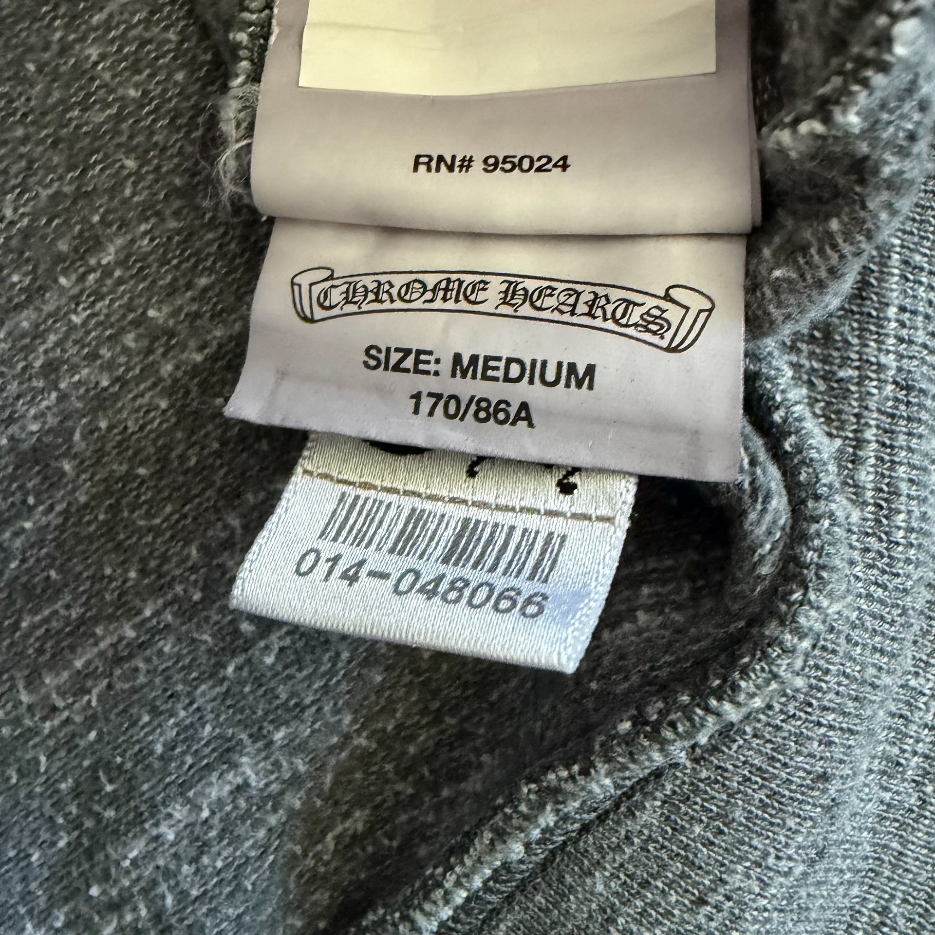 Chrome Hearts Gray Cross Crewneck Sweatshirt — detail
