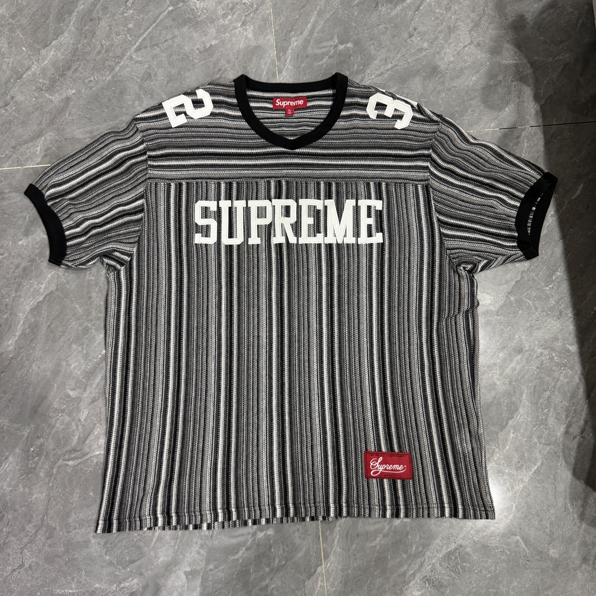 Supreme SS25 Week11 Open Knit Football Top