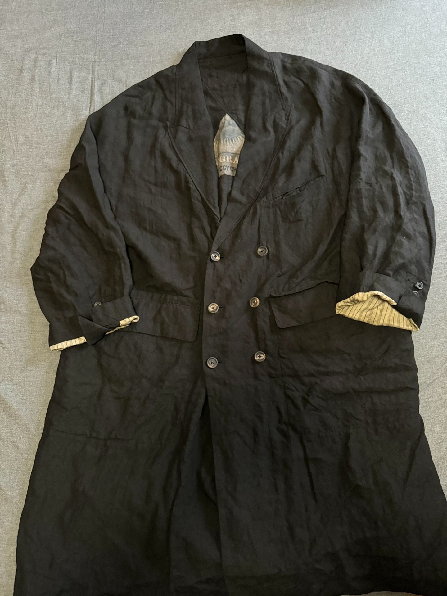Ziggy Chen 22ss Double Breasted Coat — front