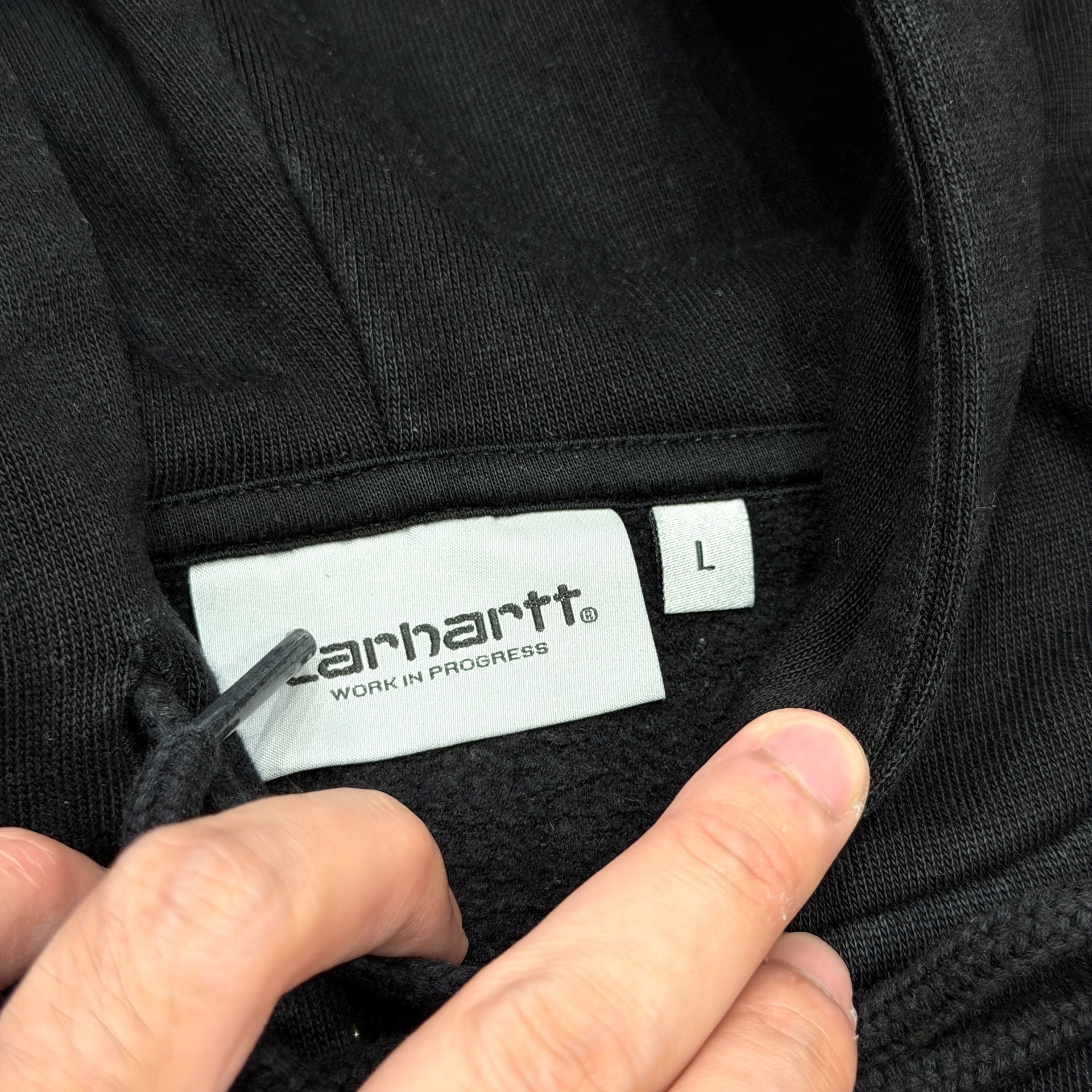Carhartt Black Zip-Up Hoodie — back