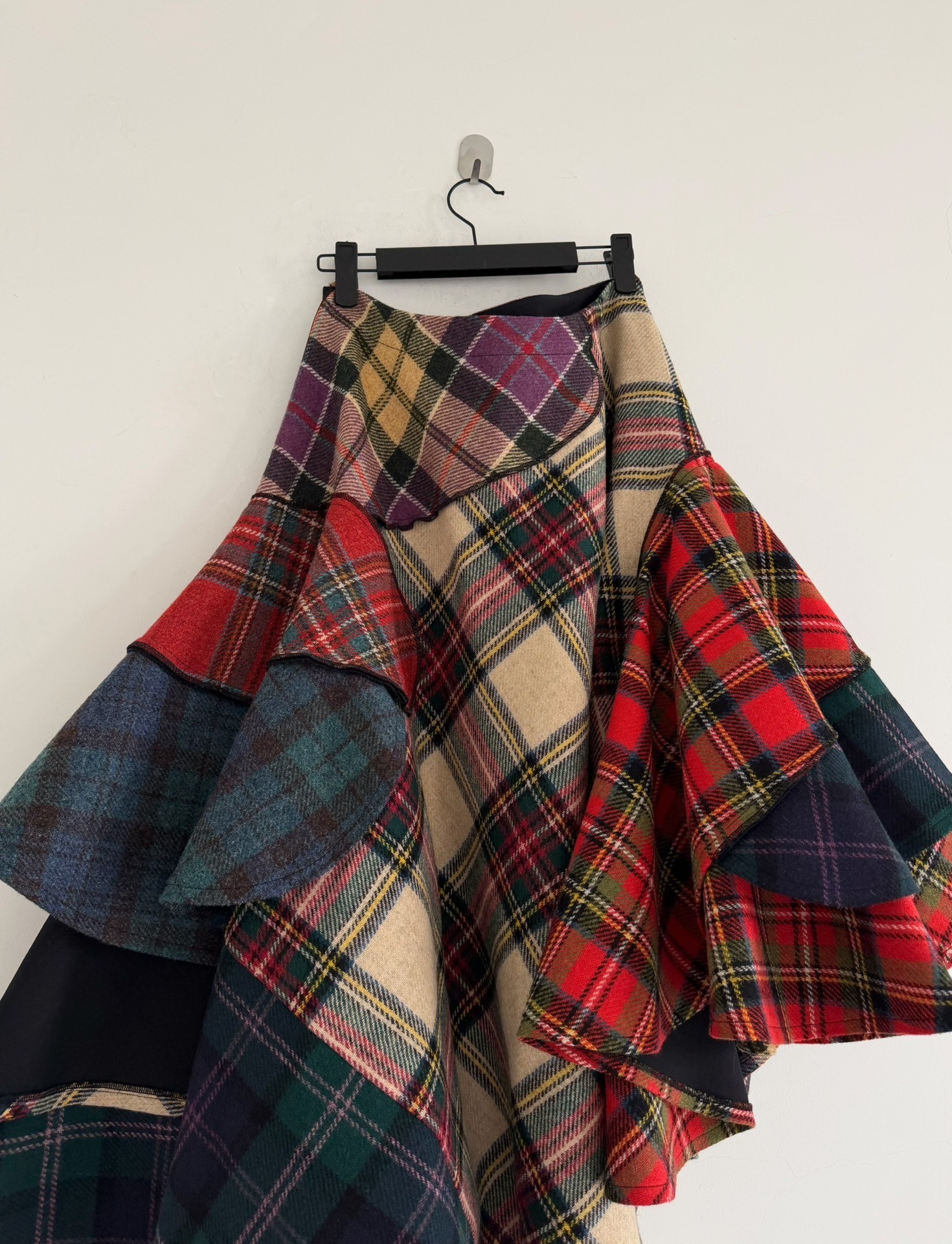 Comme des Garçons Tricot Plaid Wool Skirt — front