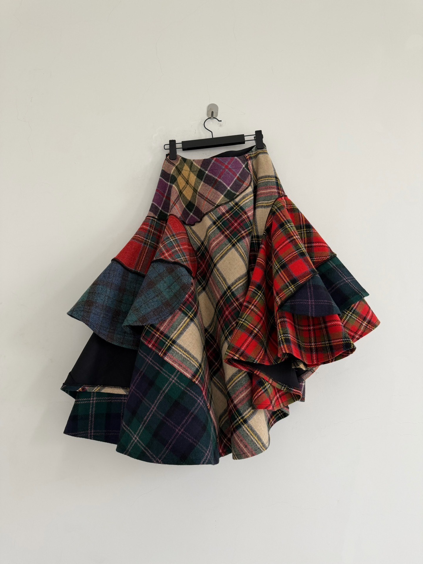 Comme des Garçons Tricot Plaid Wool Skirt