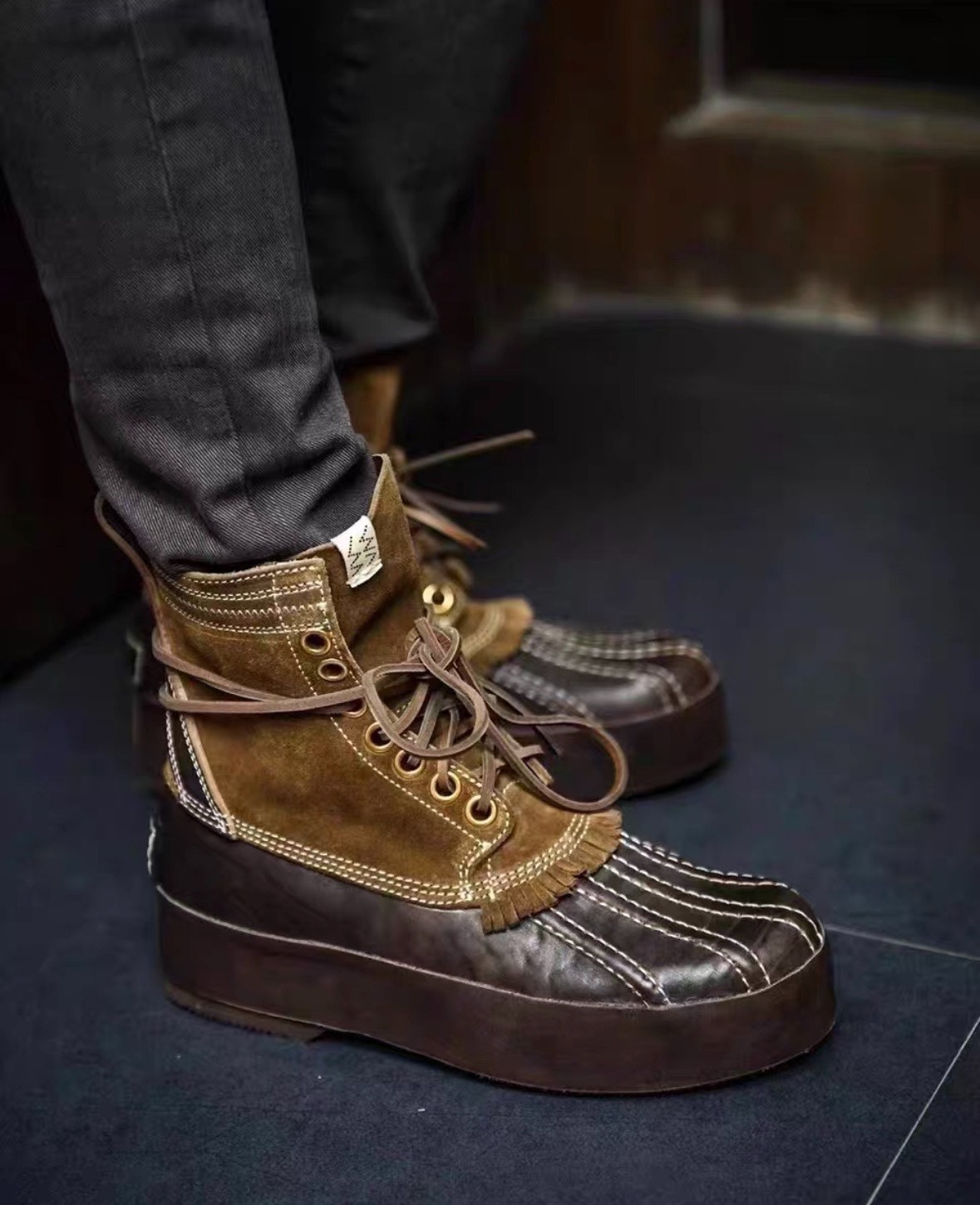 Visvim 22aw Decoy Duck Boots — detail