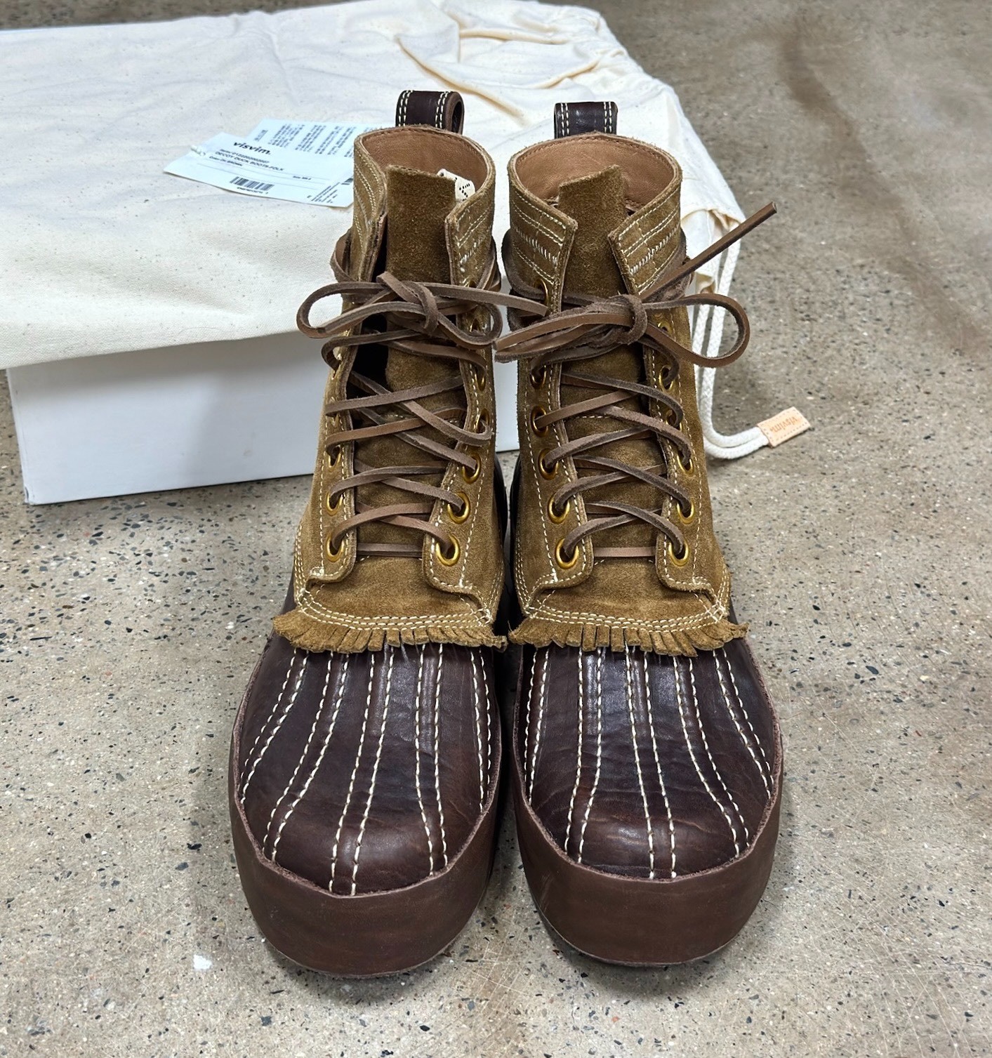 Visvim 22aw Decoy Duck Boots — front