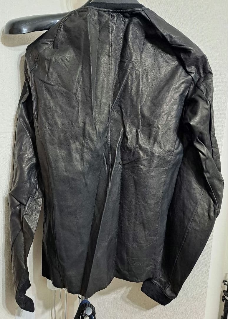 Devoa Black Suede Zip Jacket — front