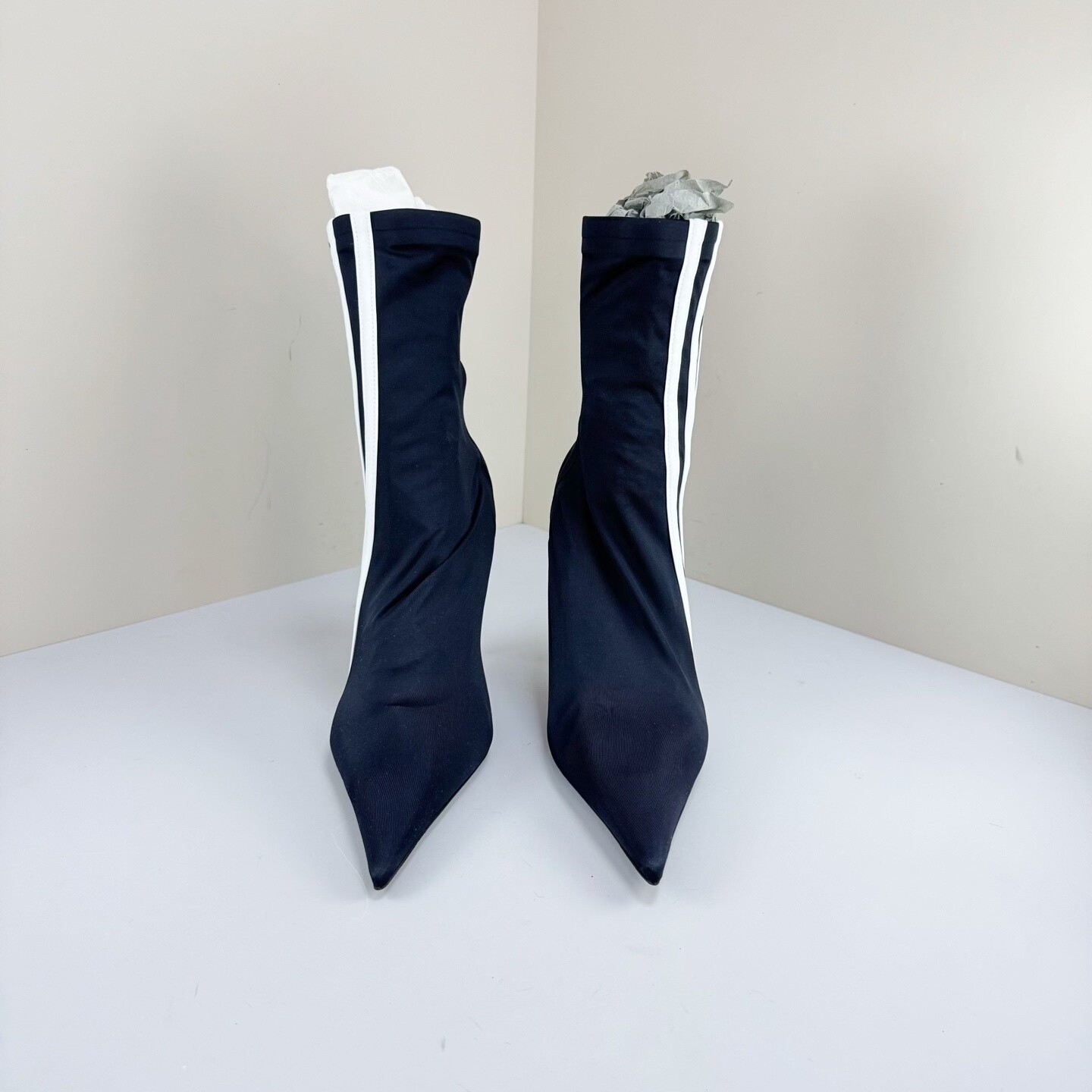 Balenciaga x Adidas Collab Sock Heels — front