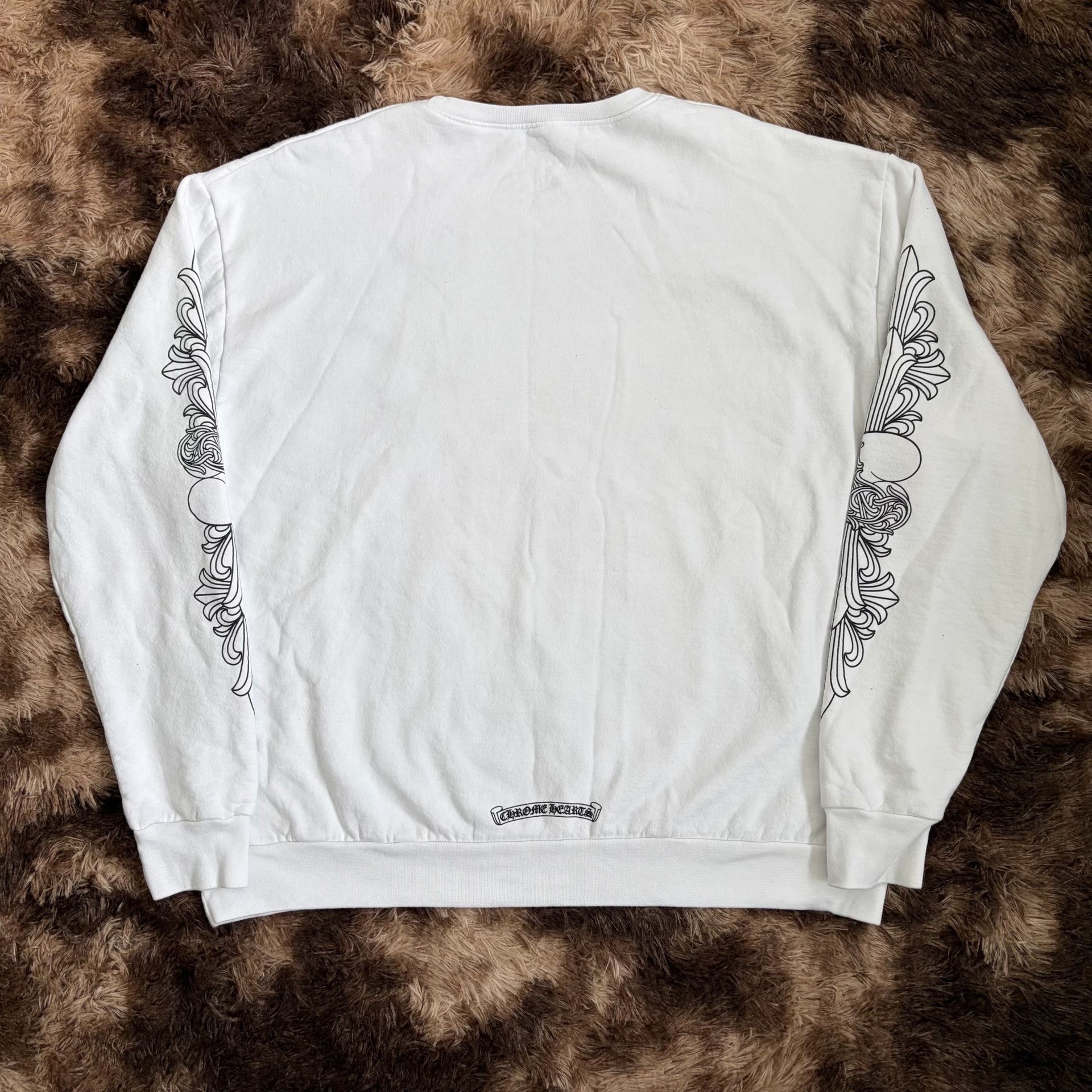 Chrome Hearts White Crewneck Sweatshirt — front