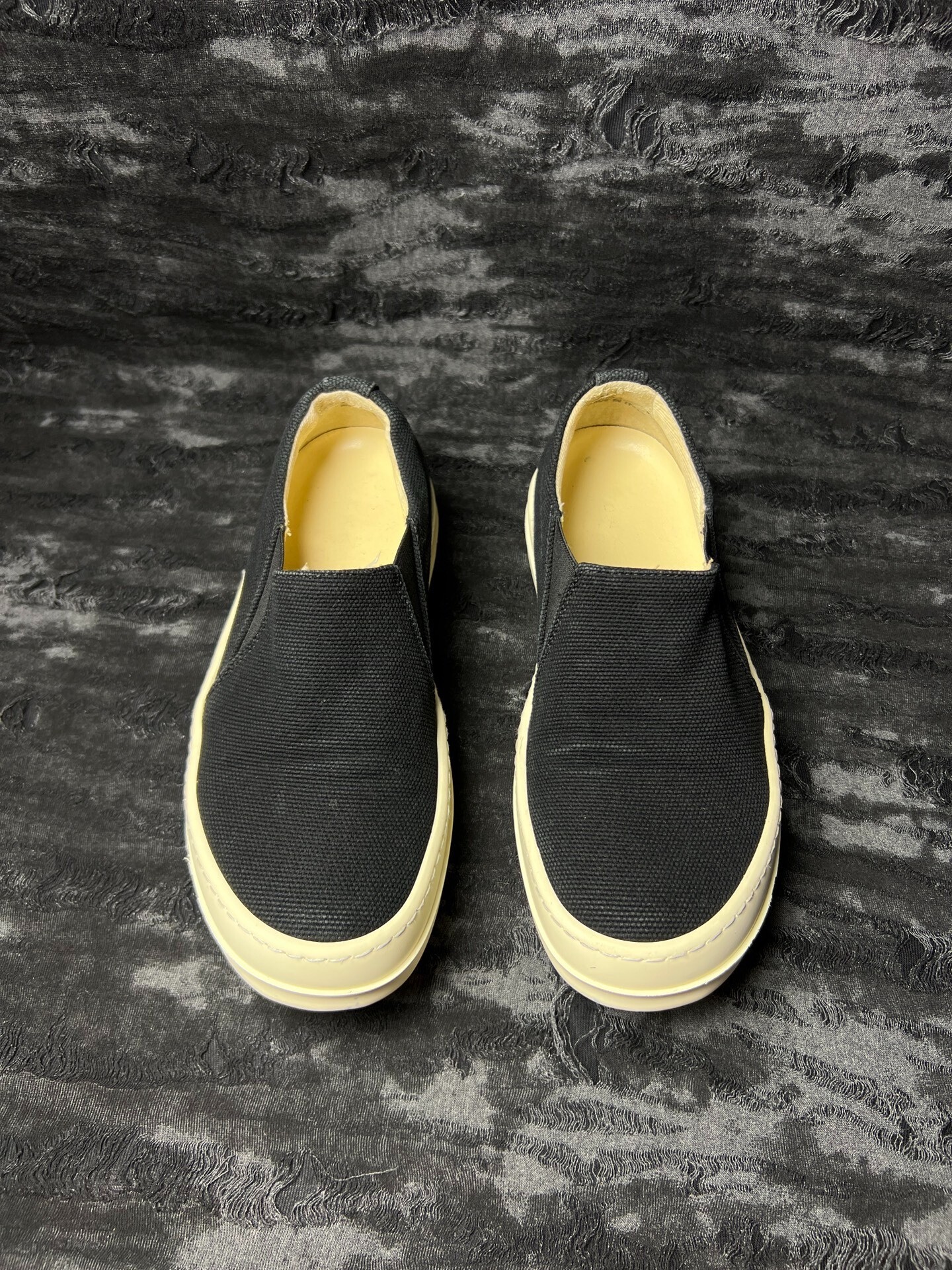 Rick Owens 16FW Canvas Slip-On — front