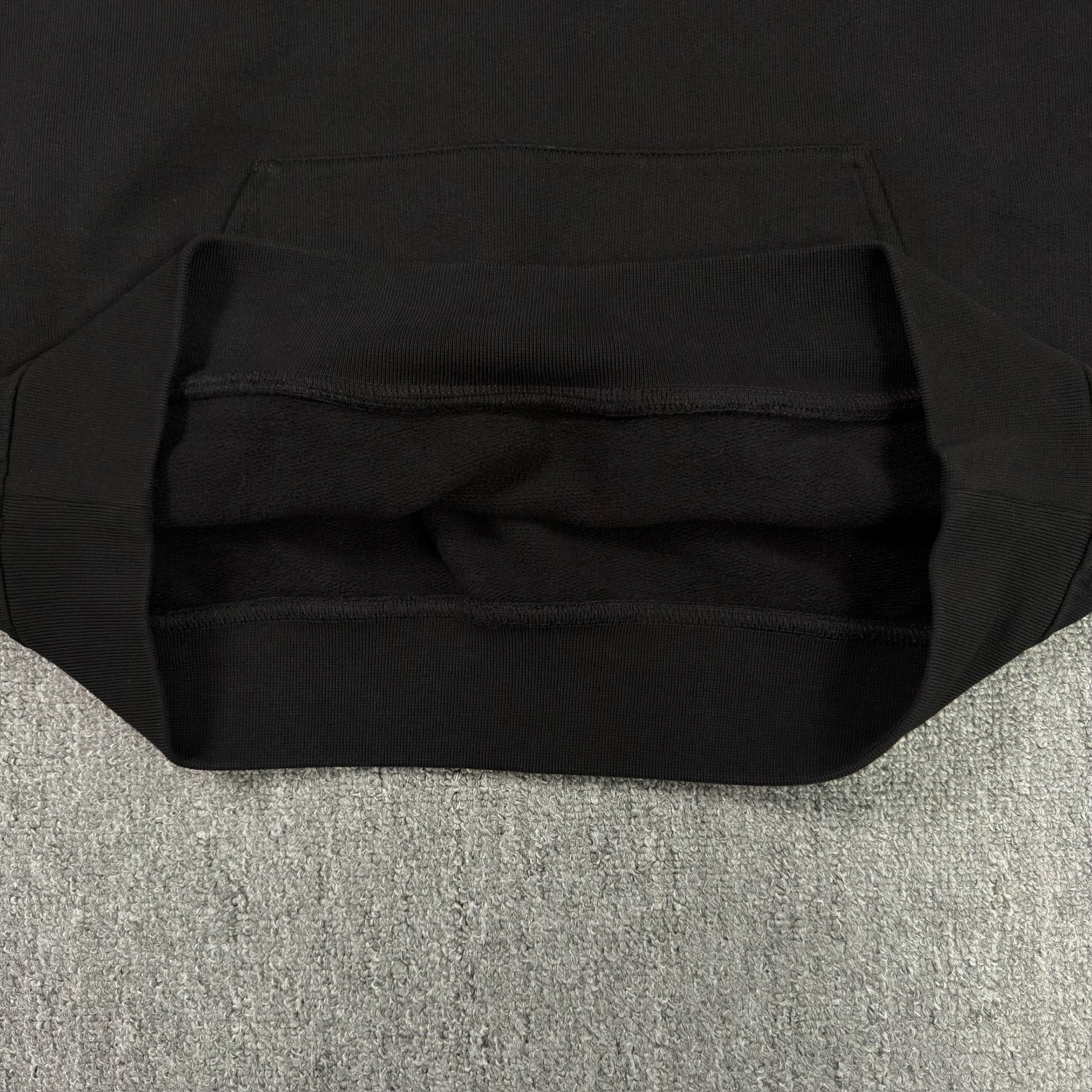 Dior Black Hoodie With Chest Flower Logo — label