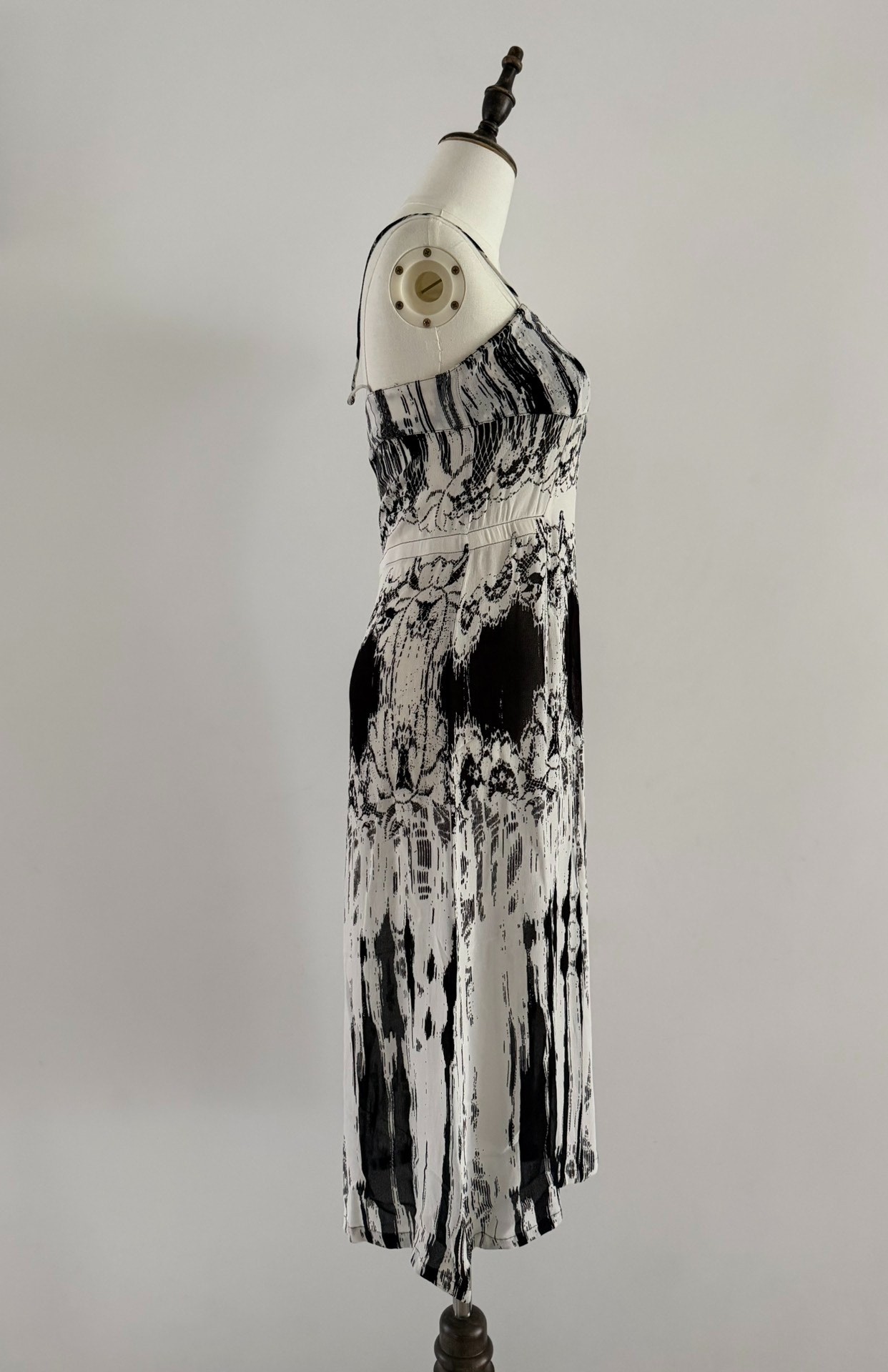 Dries Van Noten 90s Dream Print Slip Dress — detail