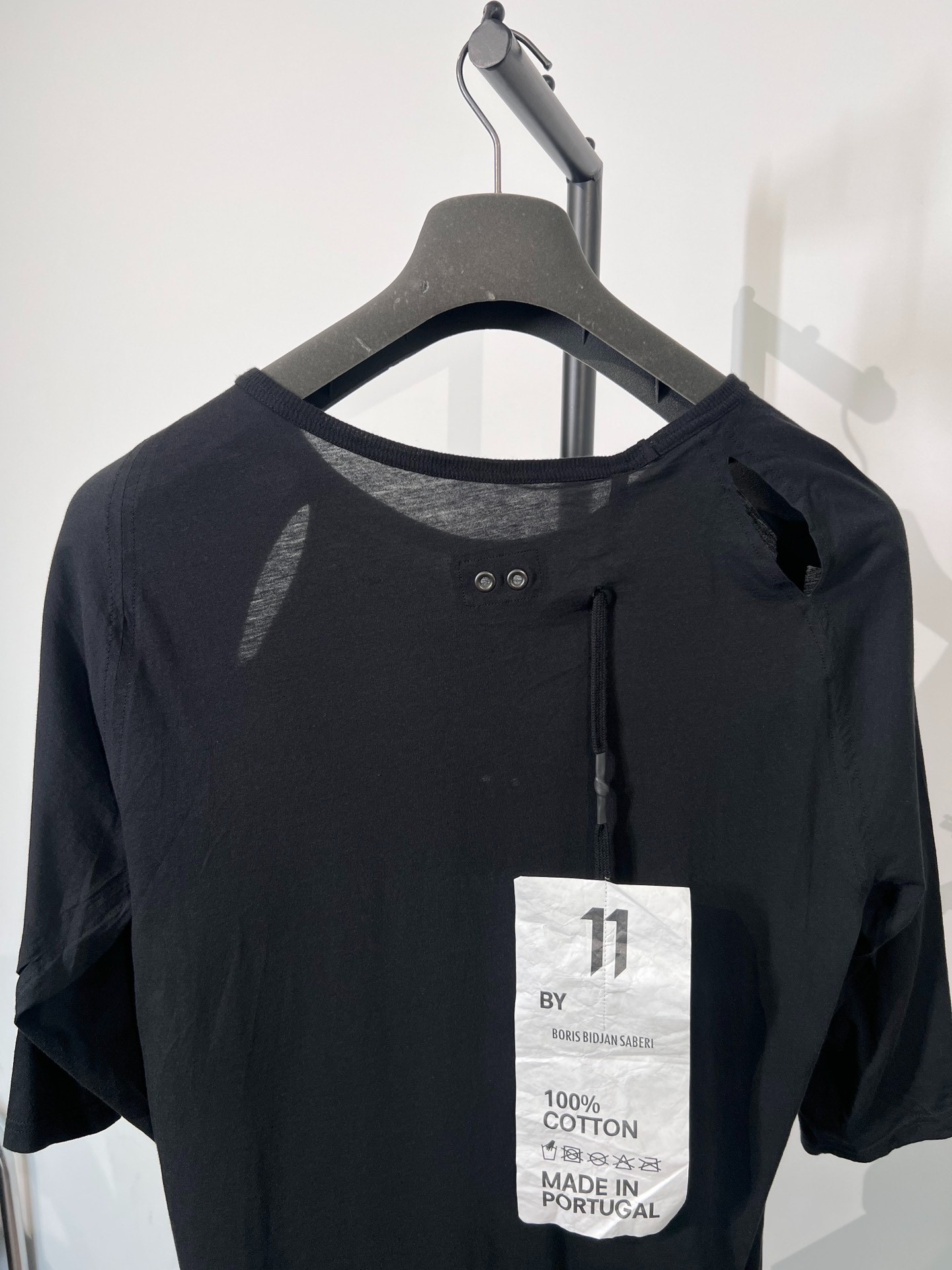 Boris Bidjan Saberi Longline T-Shirt — back