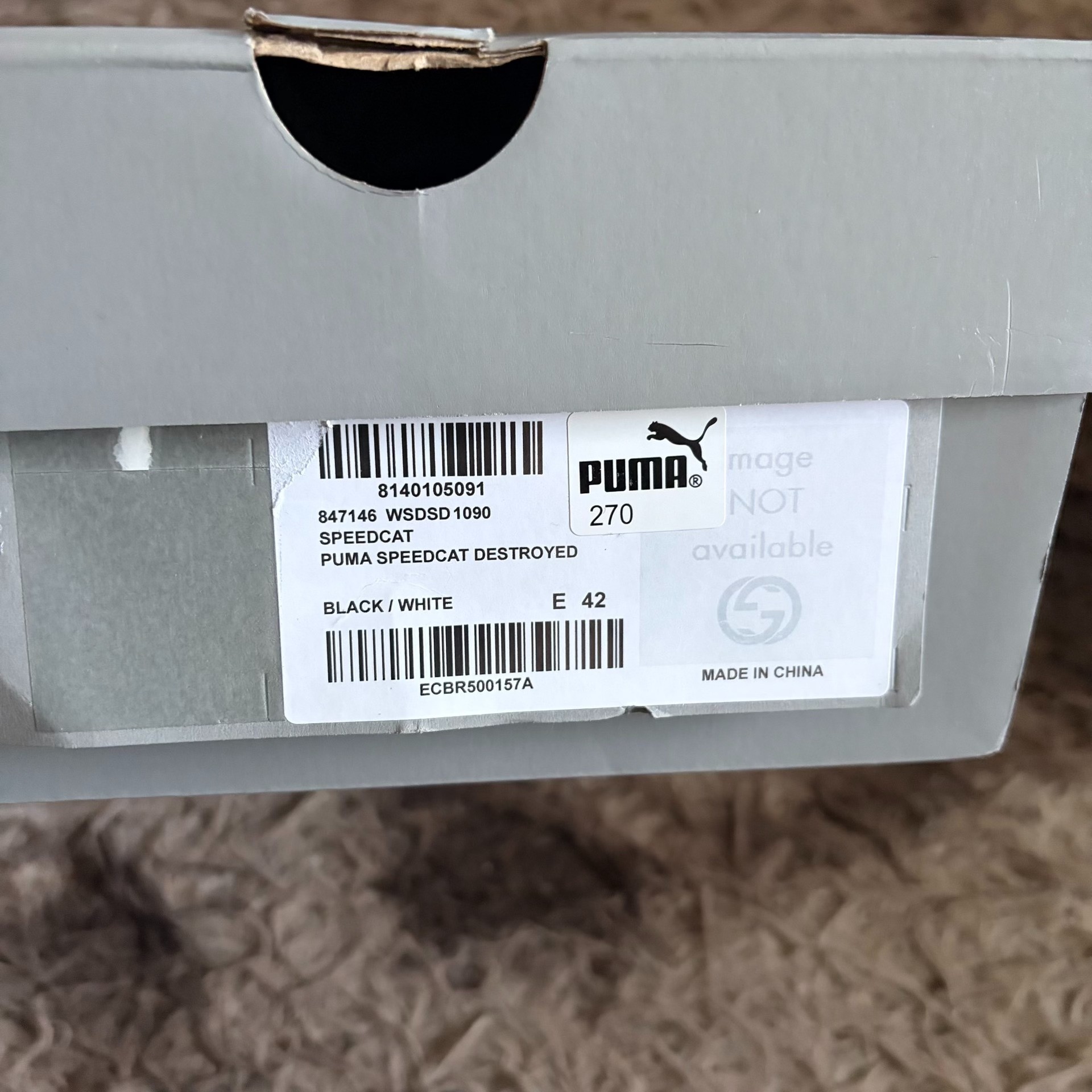 PUMA x Balenciaga Speedcat Sneakers — back