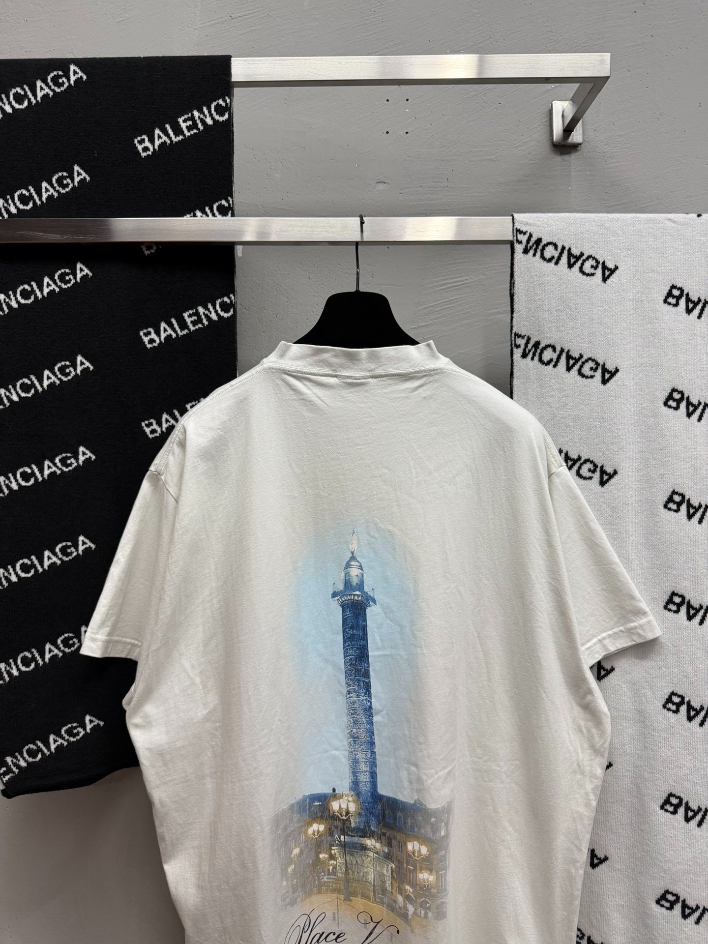 Balenciaga x Vogue White Short-sleeve Tee — back