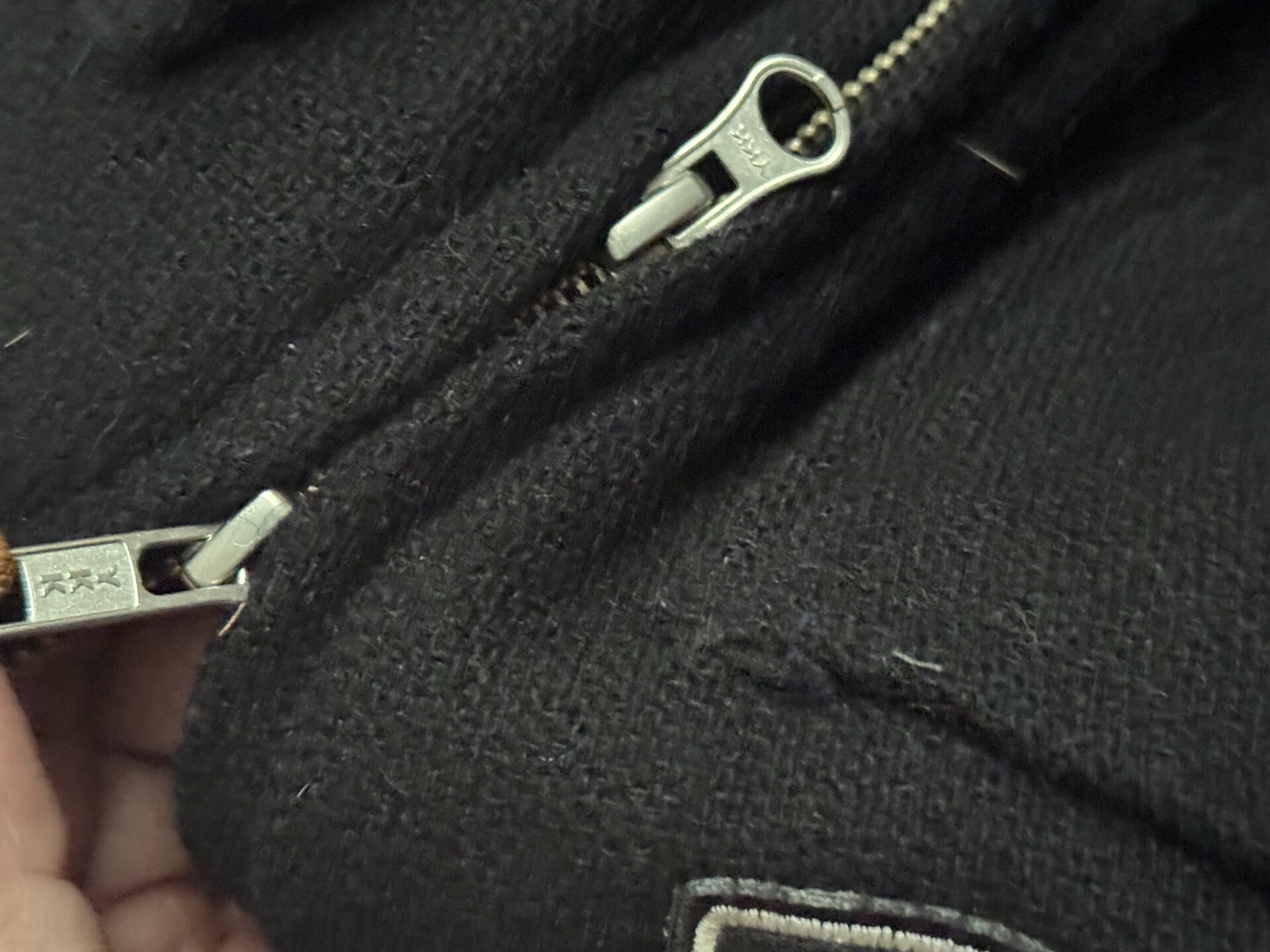 Iron Heart Wool Motorcycle Vest — detail