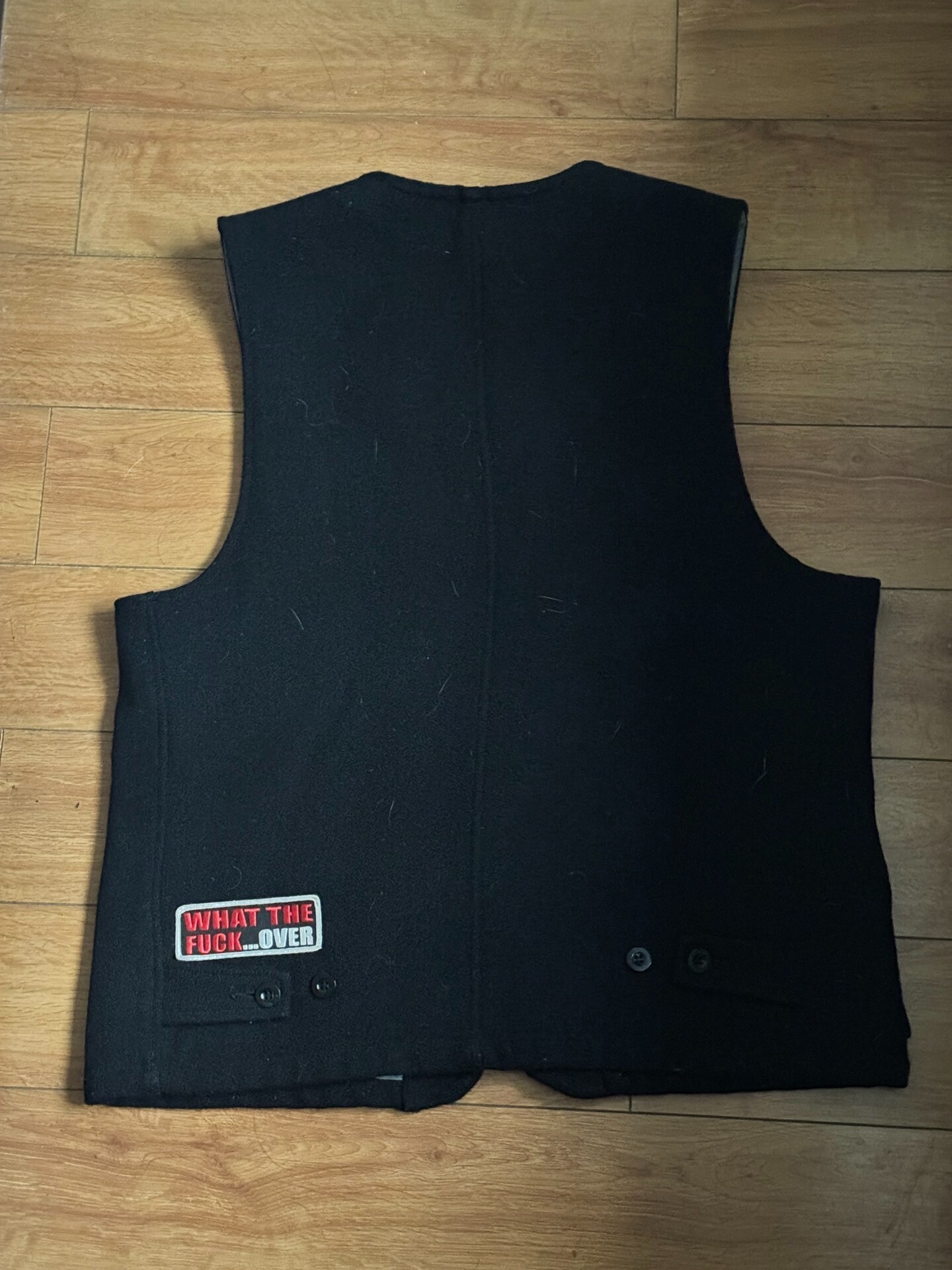 Iron Heart Wool Motorcycle Vest — front