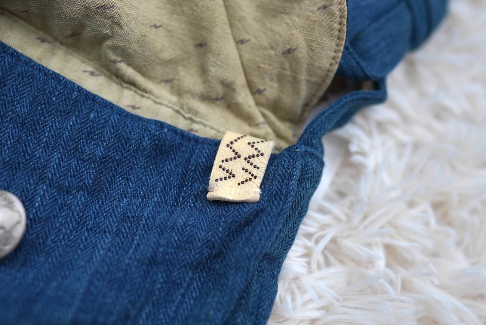 Visvim 18SS Herringbone Medicine Bag — detail