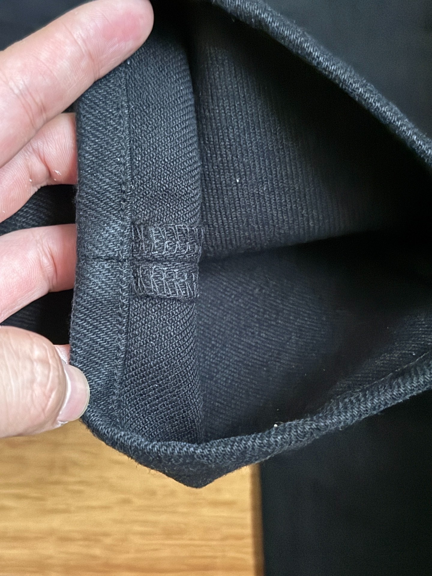 Iron Heart 9666z 21oz Black Jeans — detail