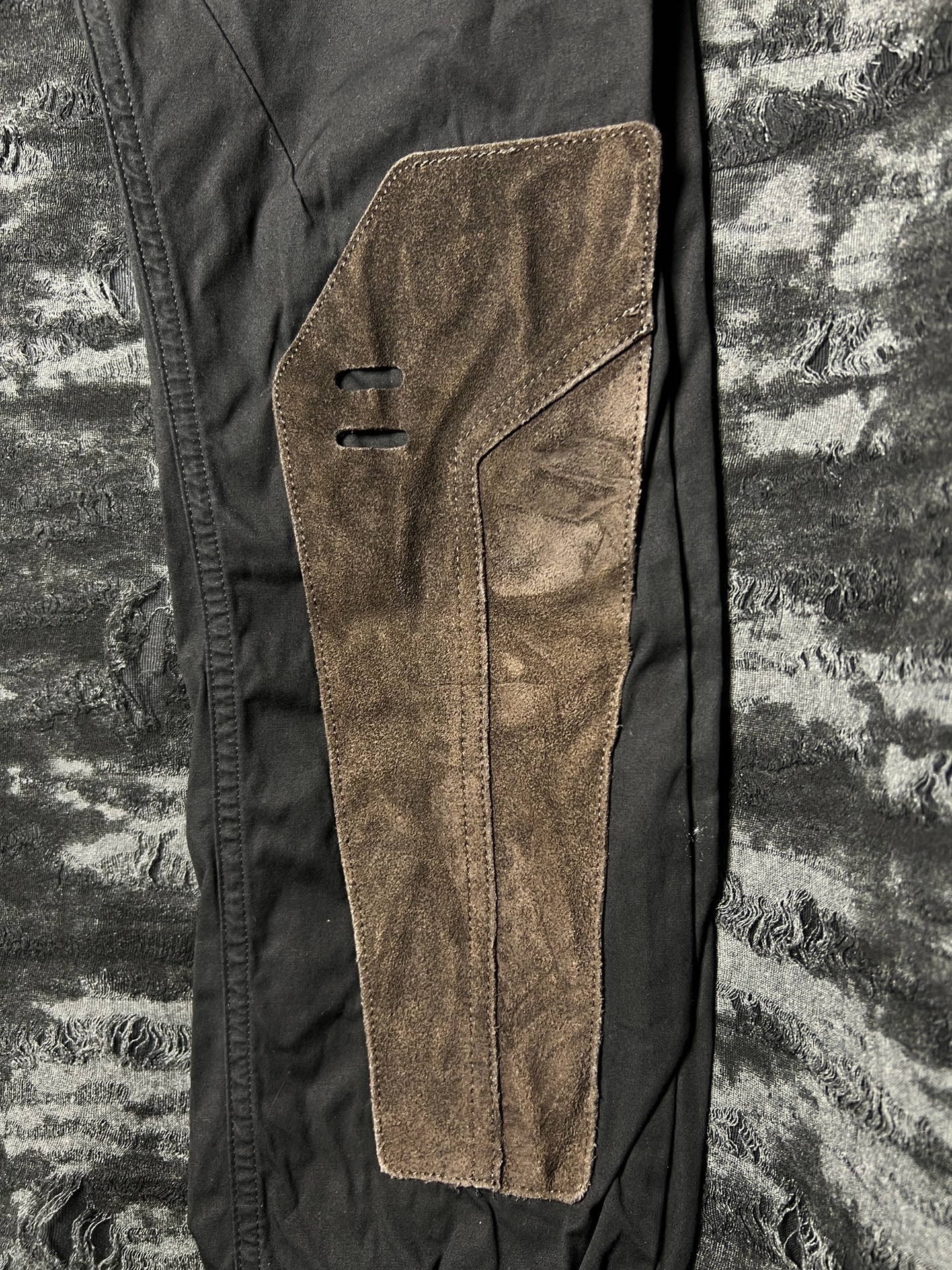 Rick Owens 19FW Larry Patchwork Pants — back