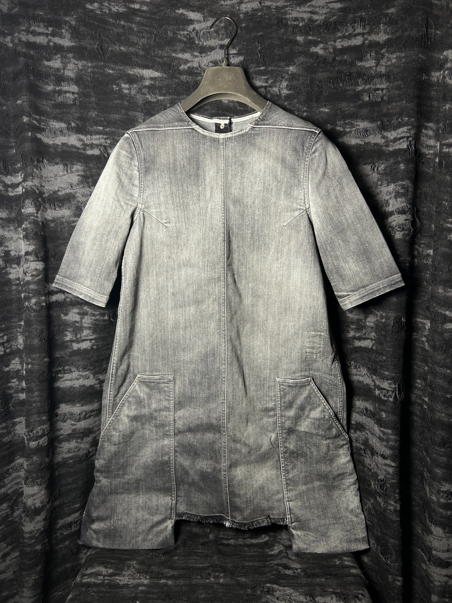 Rick Owens 20FW Denim Open Back Dress