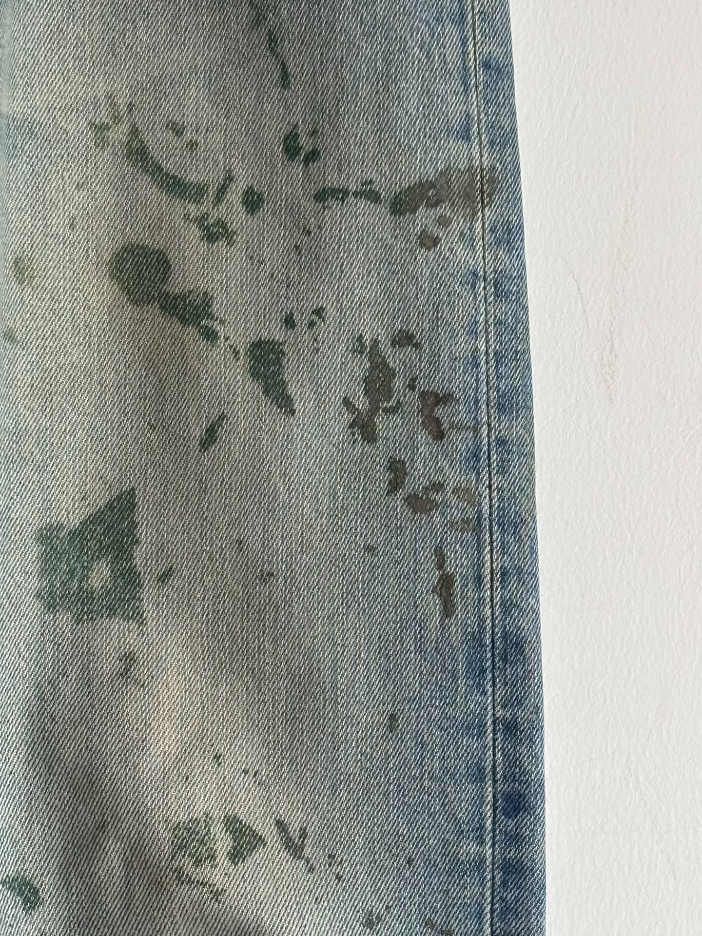 Helmut Lang AW1998 Splatter Jeans — back